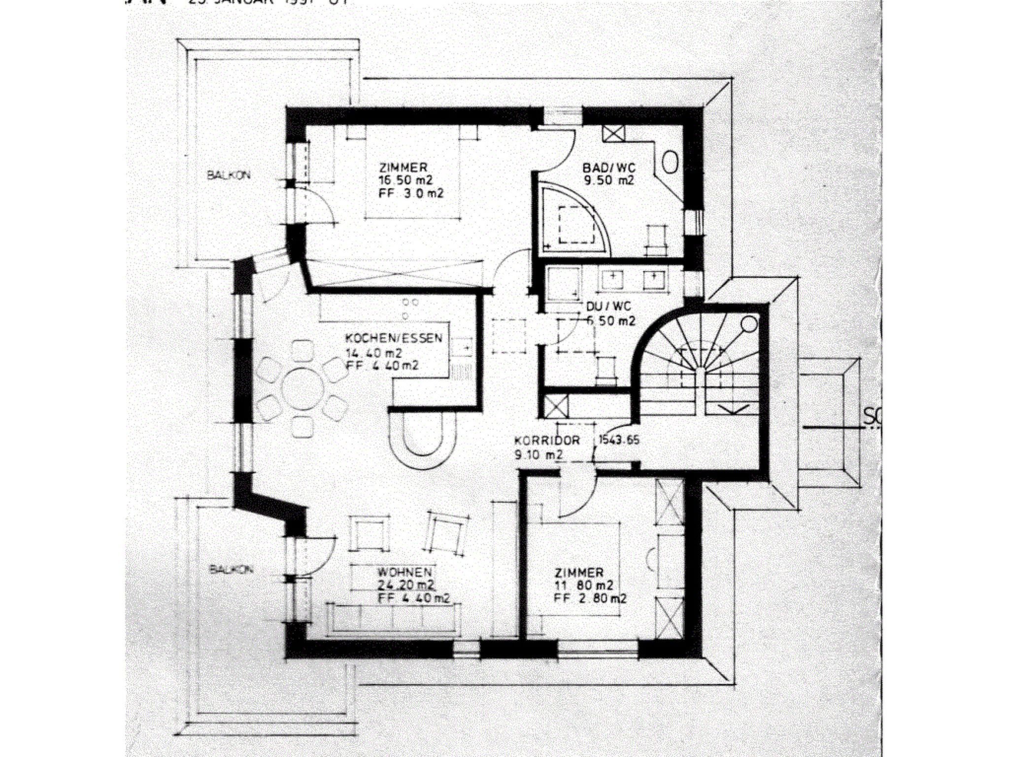 Photo of Skistrasse 8B Appartement/Fewo, Dusche oder Bad, WC 3½-Zimmerwohnung