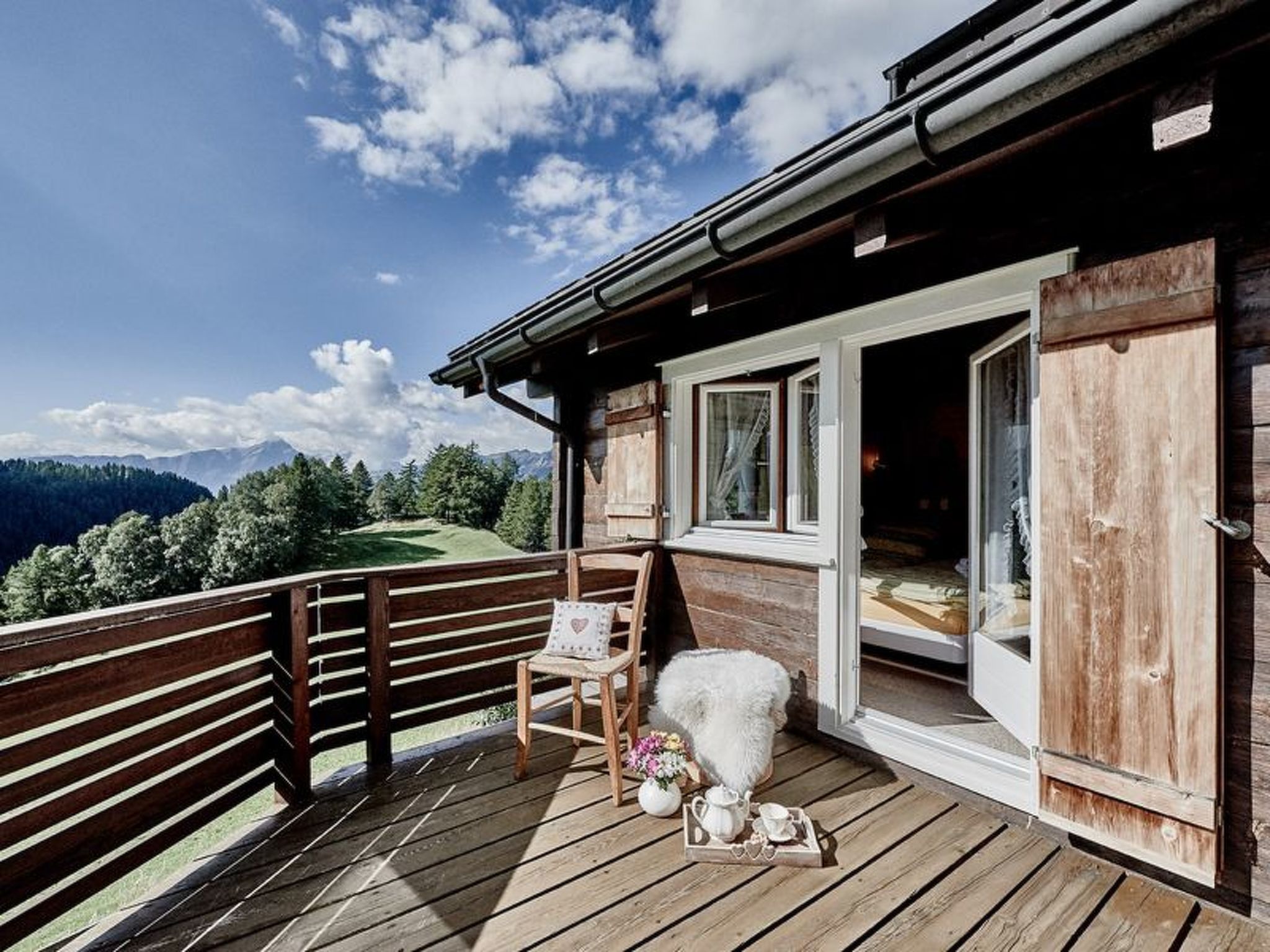 Appartement Chalet Lieuretta da Tscharfs, (Feldis), – Terrasse, photo 15 sur 22