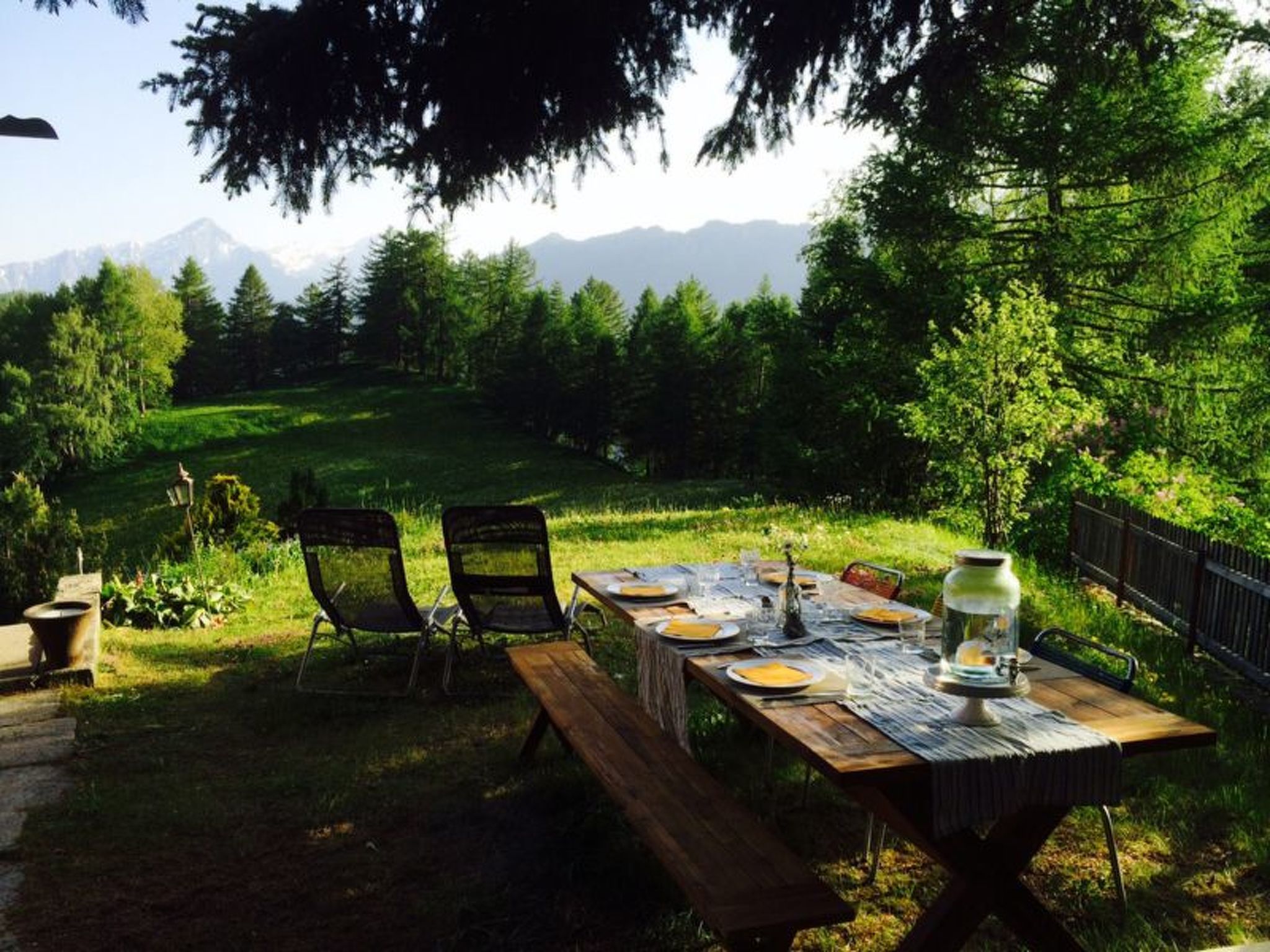 Appartement Chalet Lieuretta da Tscharfs, (Feldis), – Terrasse, photo 20 sur 22