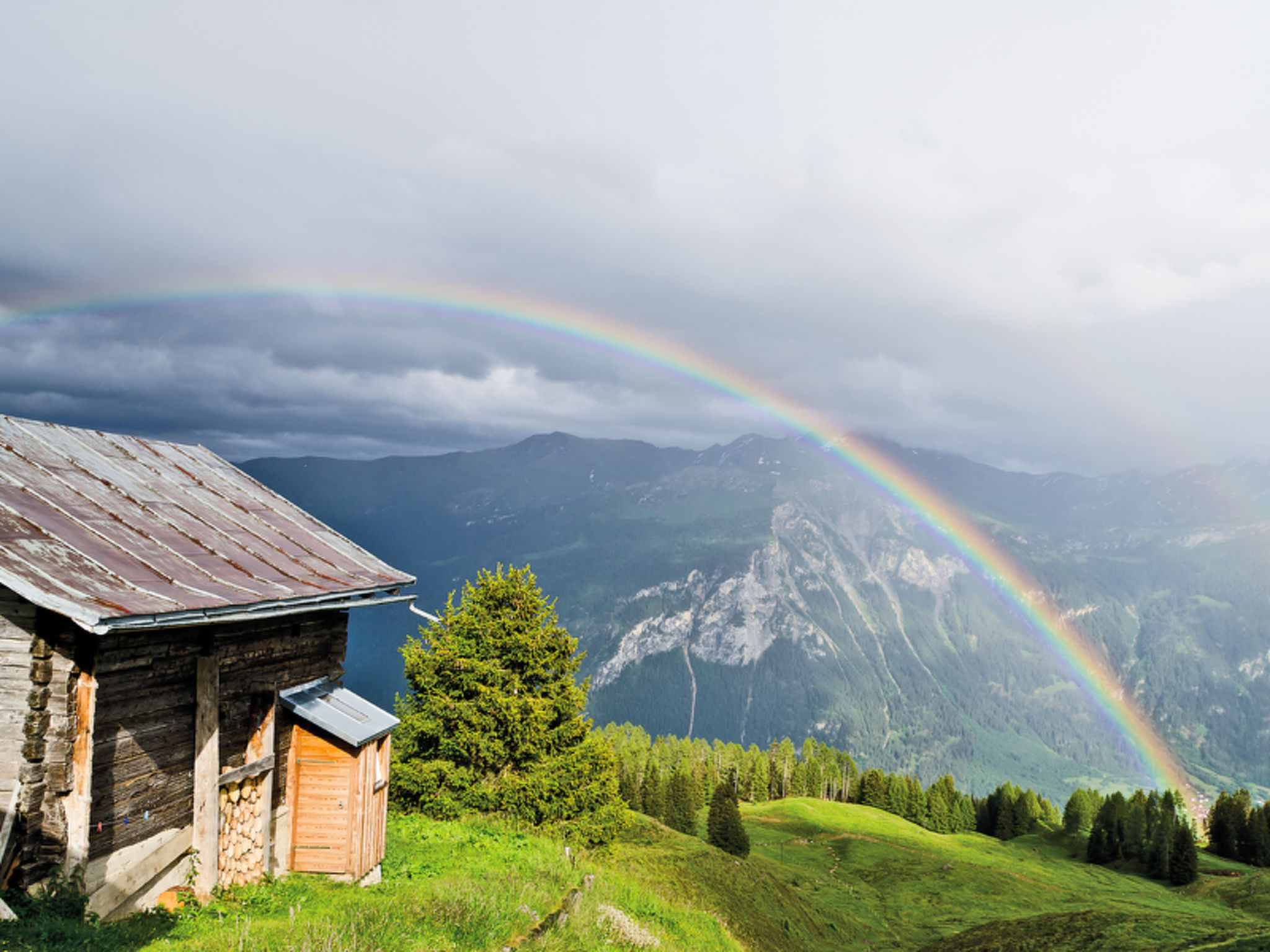 Maiensäss Dros, (Mathon). - Buiten