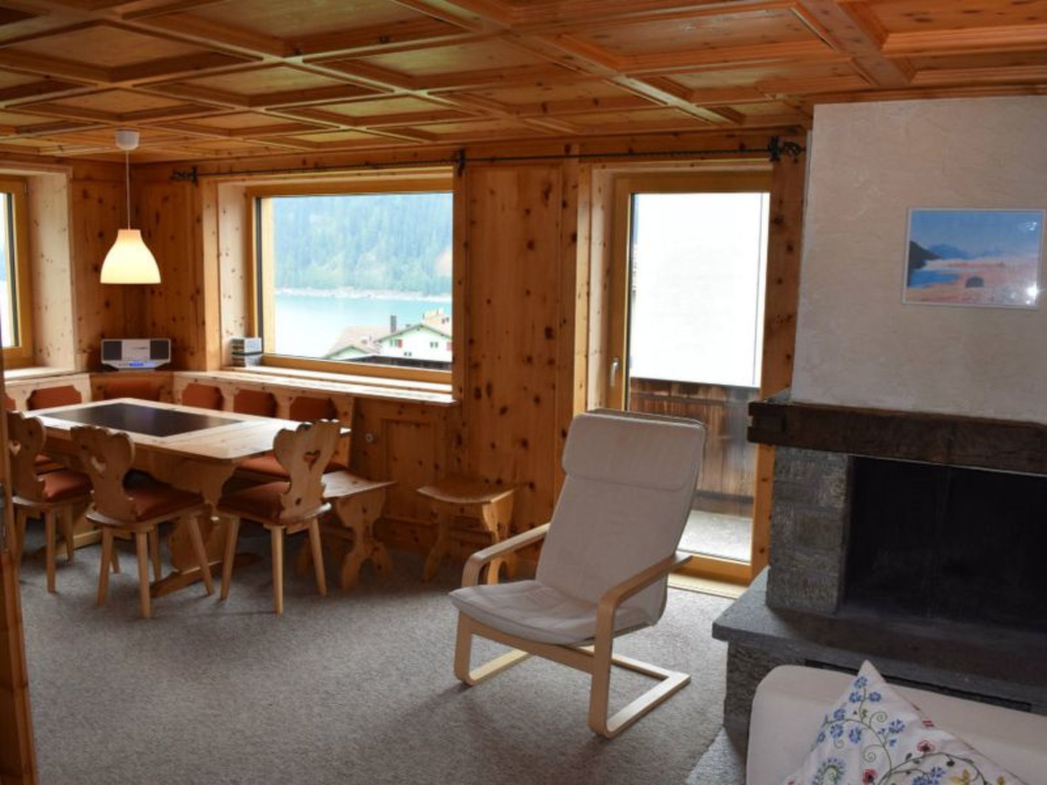 Appartement Wohnung Stücklihaus, (Sufers), – Séjour, photo 5 sur 12