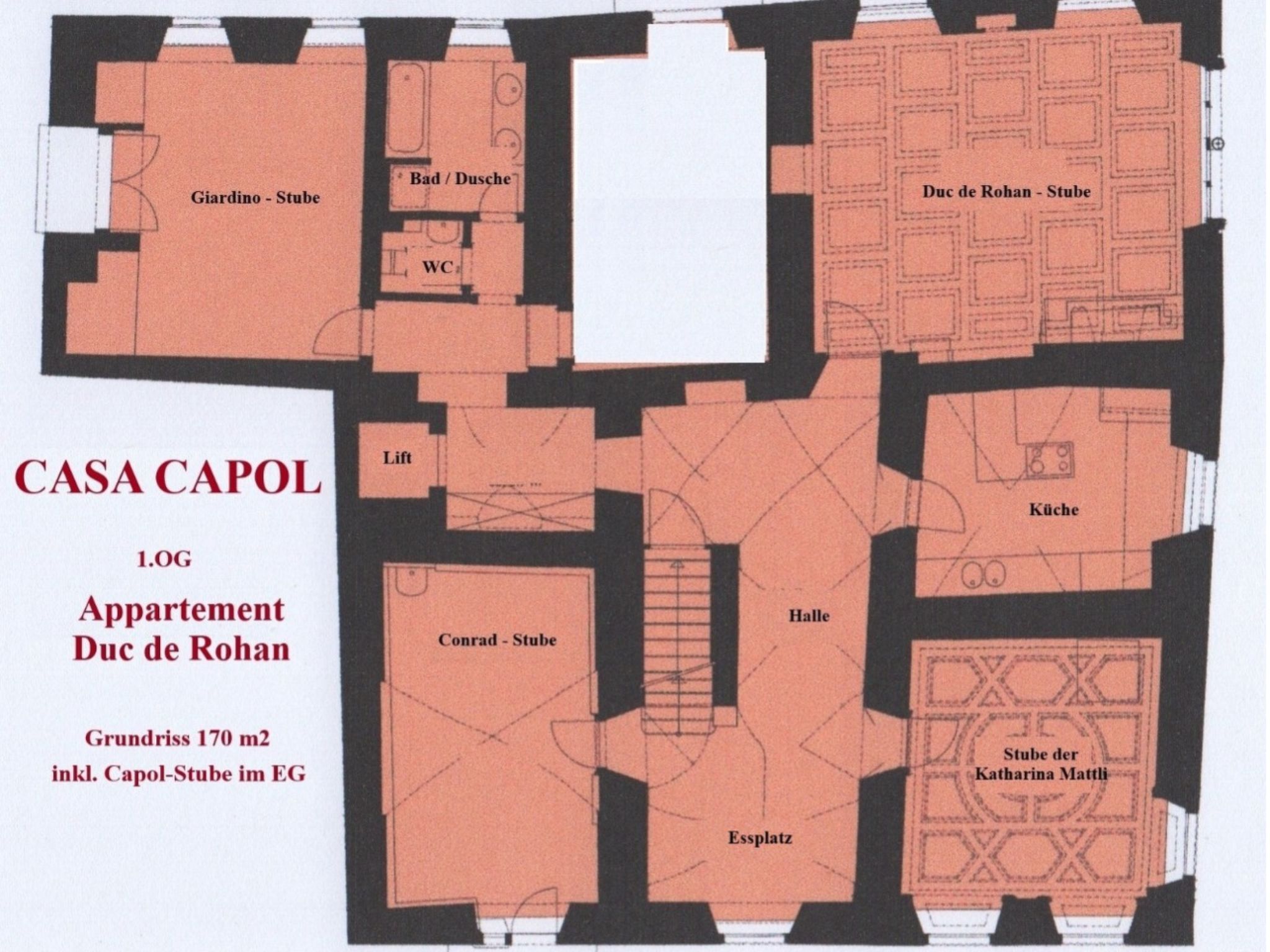 Casa Capol, (Andeer), - Dedans