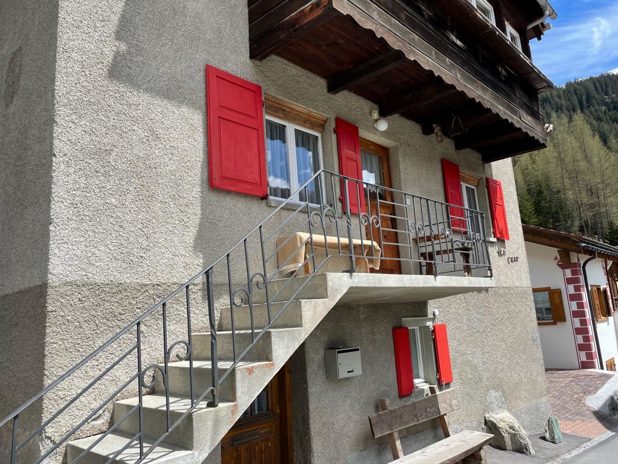 Tga Crap Appartement/Fewo, Dusche, WC, 1 Schlafraum 2.5 Zimmerwohnung - 4 Betten