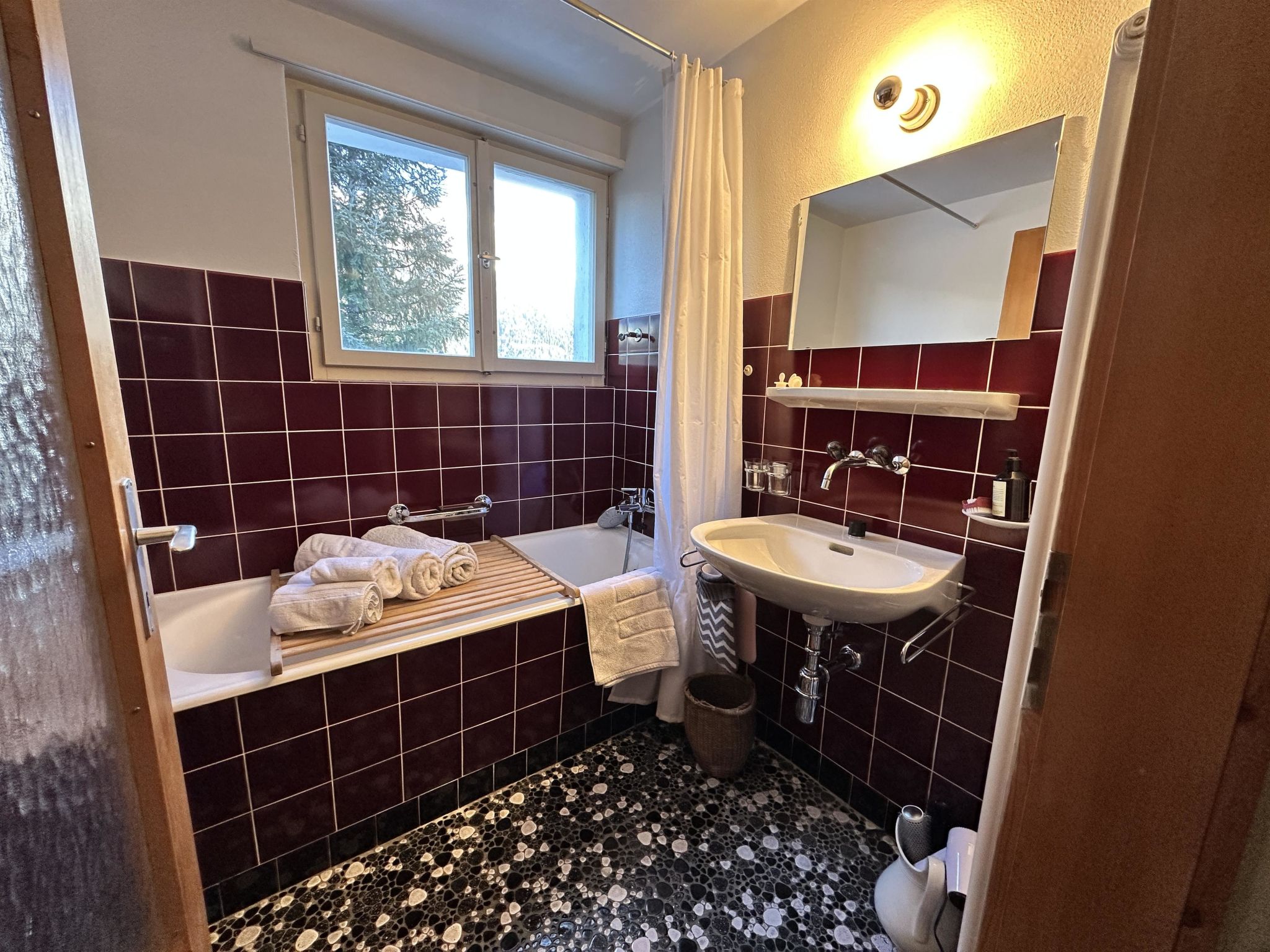 Visoura Parsonz Appartement/Fewo, Dusche und Bad, WC, 2 Schlafräume - Drinnen