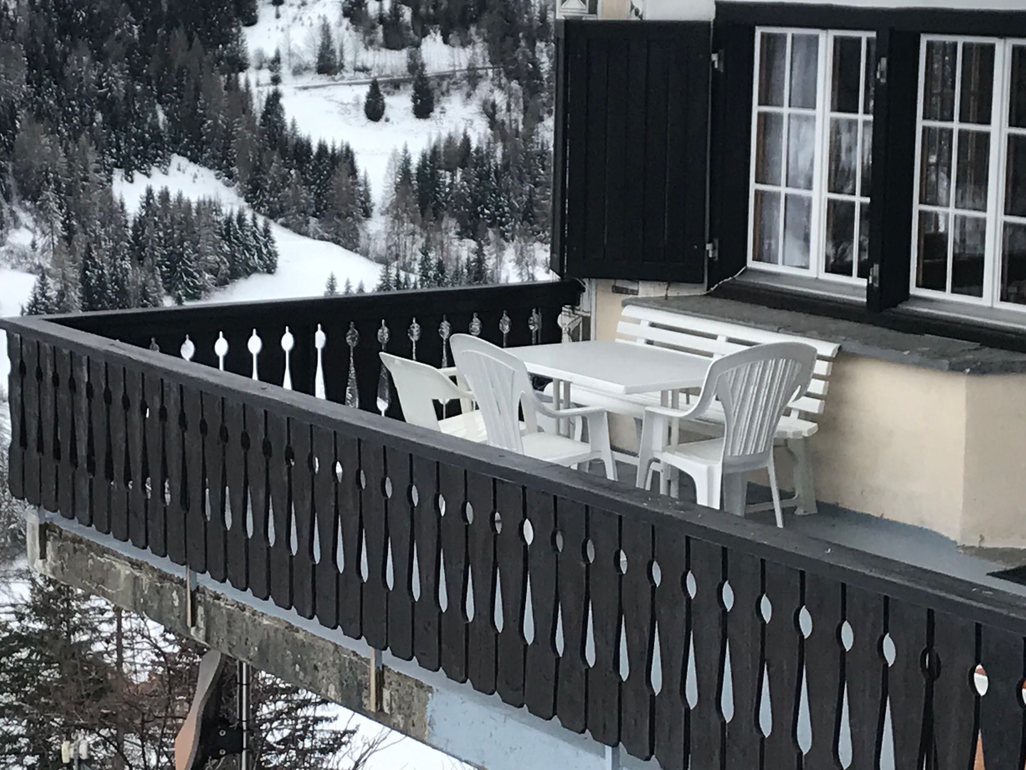 Appartement Chesa Giattin, (Bergün/Bravuogn), 150 – Terrasse, photo 17 sur 32