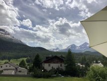 Zonnig appartement in Pontresina met panoramisch bergzicht - thumbnail 2