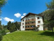 Rustiek appartement in Pontresina met panoramisch bergzicht - thumbnail 1