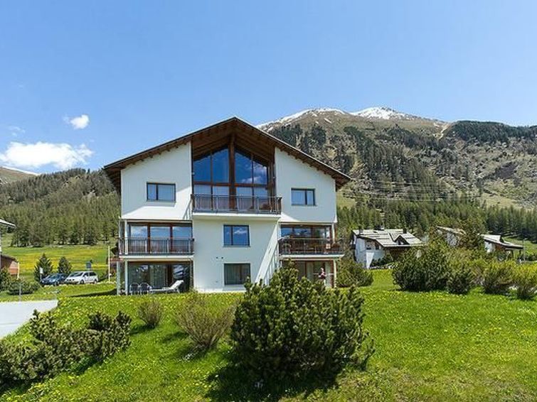 Bergzicht en rust in appartement Chesa Rosatsch, Pontresina in Pontresina