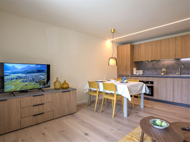 Op 1,1 km van de piste: Sfeervol appartement in Celerina in Celerina