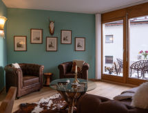 Chesa Narcissa F4: Gezellig appartement in Celerina met tuin, dichtbij piste - thumbnail 1