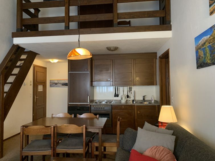 Aan de piste: Sfeervol appartement in Silvaplana-Surlej · 4 pers. in Silvaplana-Surlej