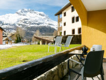 Zonnig bergappartement aan de piste in Silvaplana-Surlej - thumbnail 1