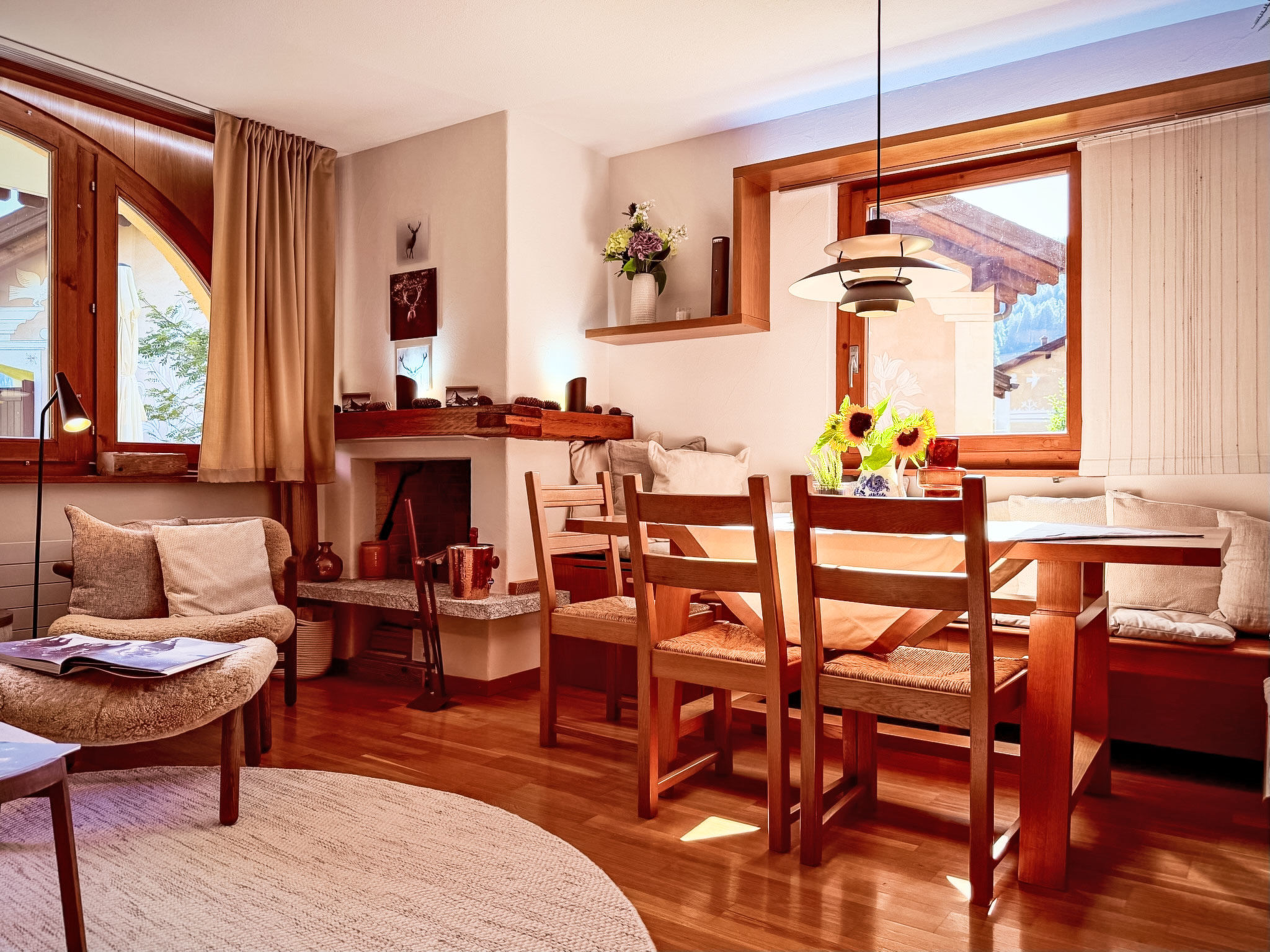 Cozy Retreat near St. Moritz - Binnen
