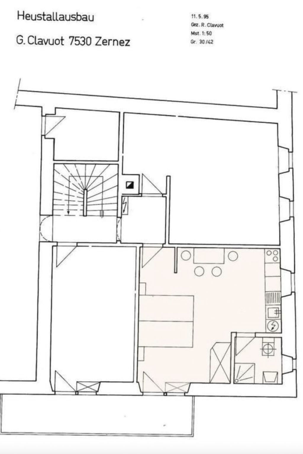 Appartement Chasa Clavuot, (Zernez) – Plan, photo 6 sur 6