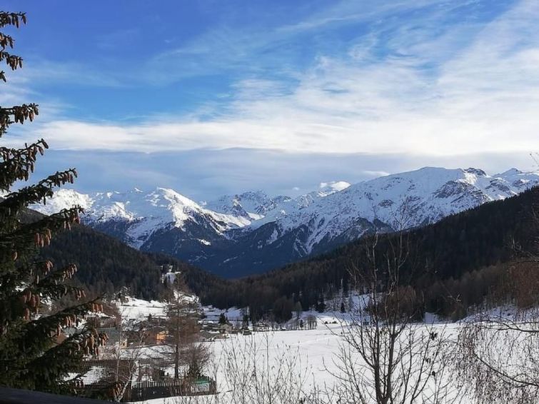 4-persoons appartement Chasa Minschuns met bergzicht in Tschierv in Tschierv