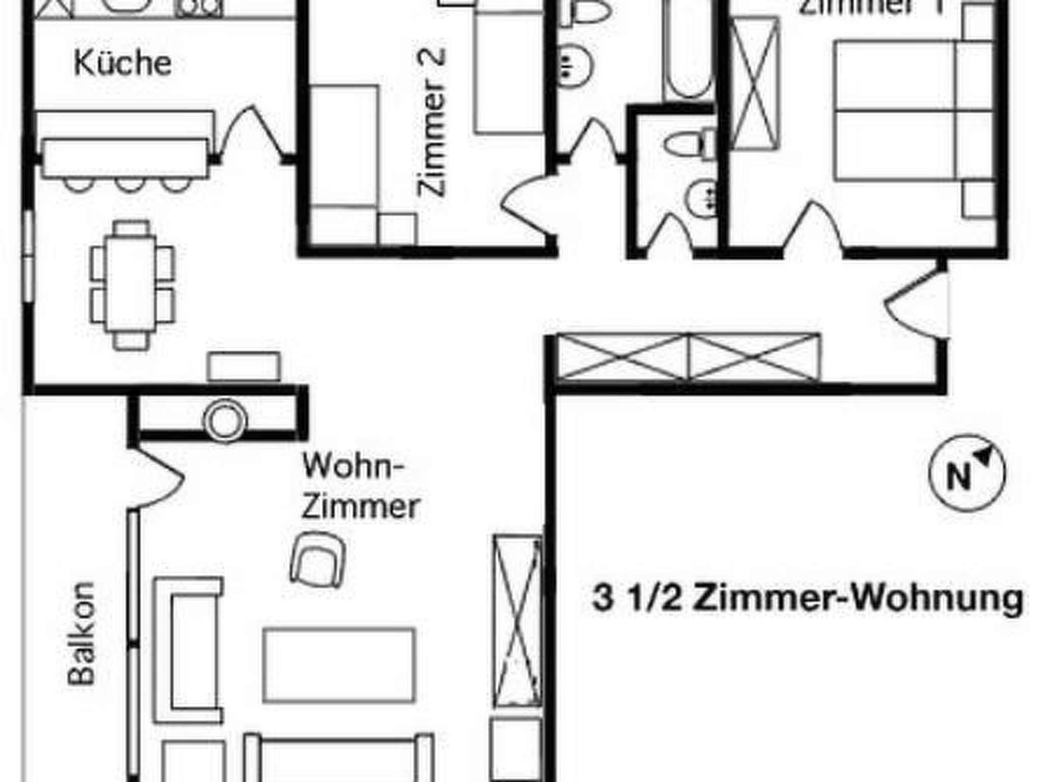 Appartement Brentsch Park, (Scuol) – Plan, photo 21 sur 21