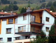 Chasa Azura in Scuol: Modern appartement met terras in het hart van het Engadin - thumbnail 1