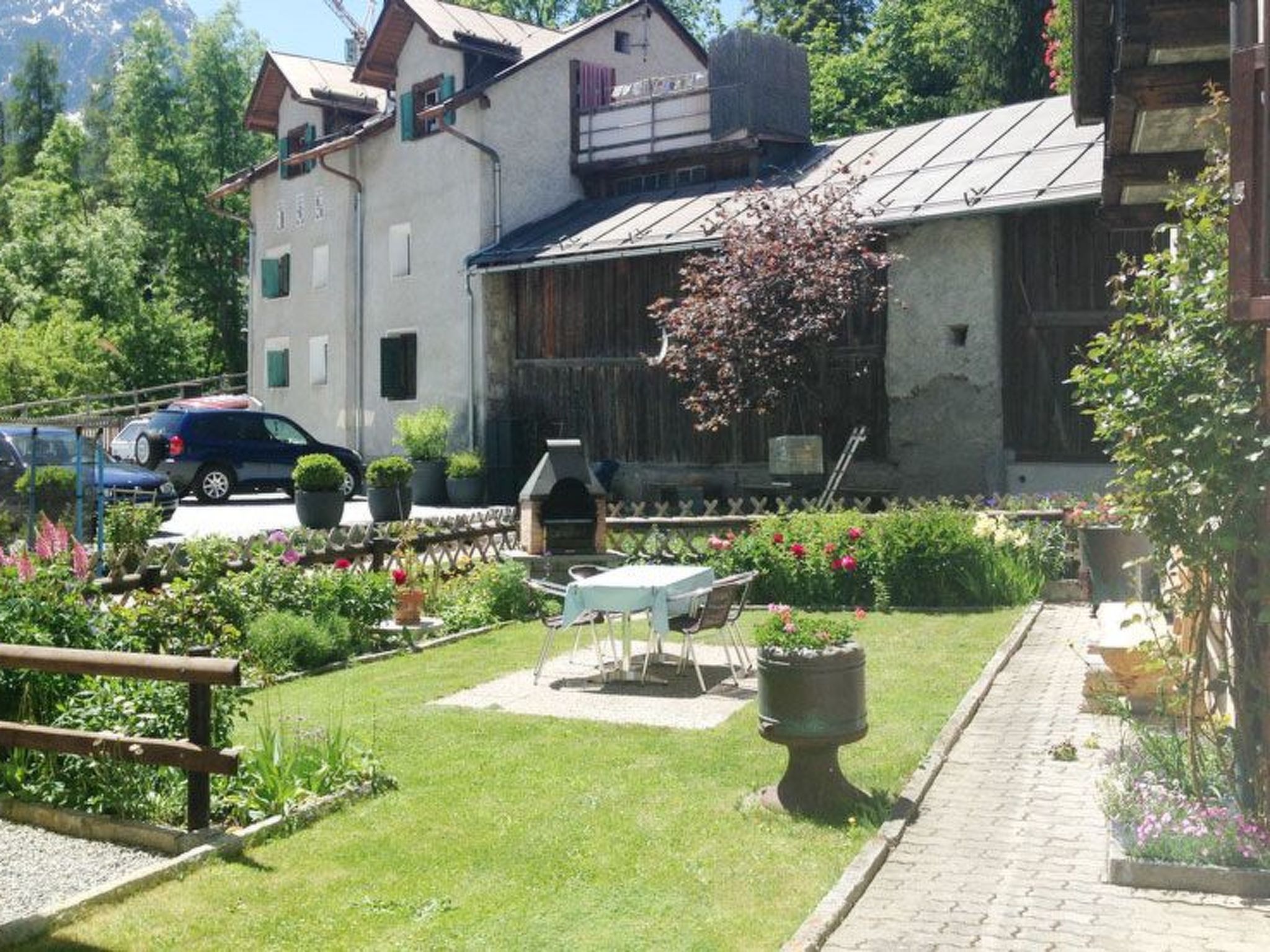 Appartement Ritzmann Funtanatscha, (Scuol) – Terrasse, photo 5 sur 16