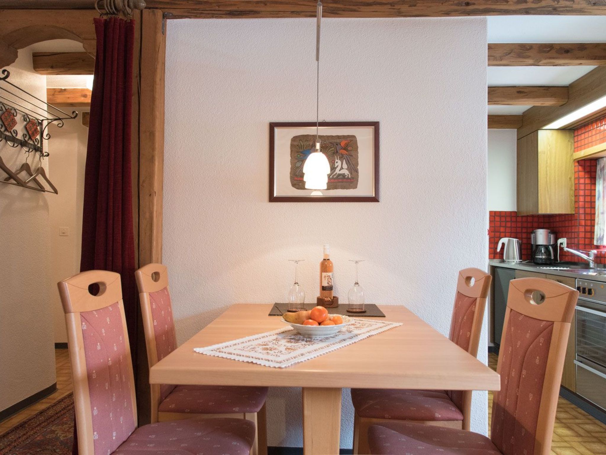 Appartement Ritzmann Funtanatscha, (Scuol) – Cuisine et coin repas, photo 11 sur 16