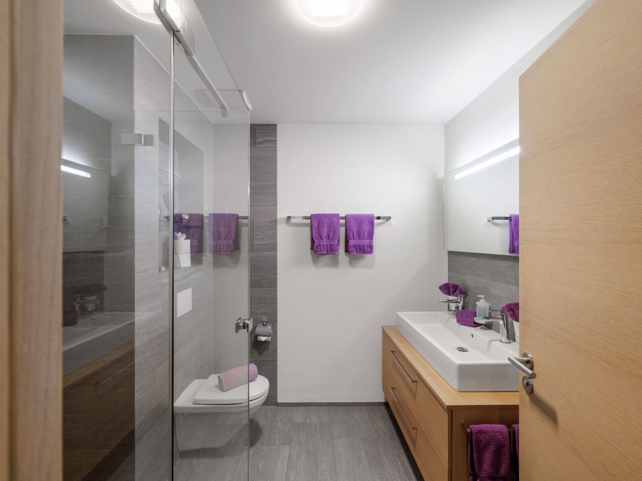Appartement PANORAMA LODGE, (Scuol) – Salle de bains, photo 12 sur 21