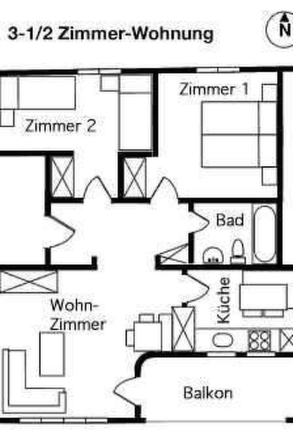 Appartement Vi 338a, (Scuol) – Plan, photo 15 sur 27