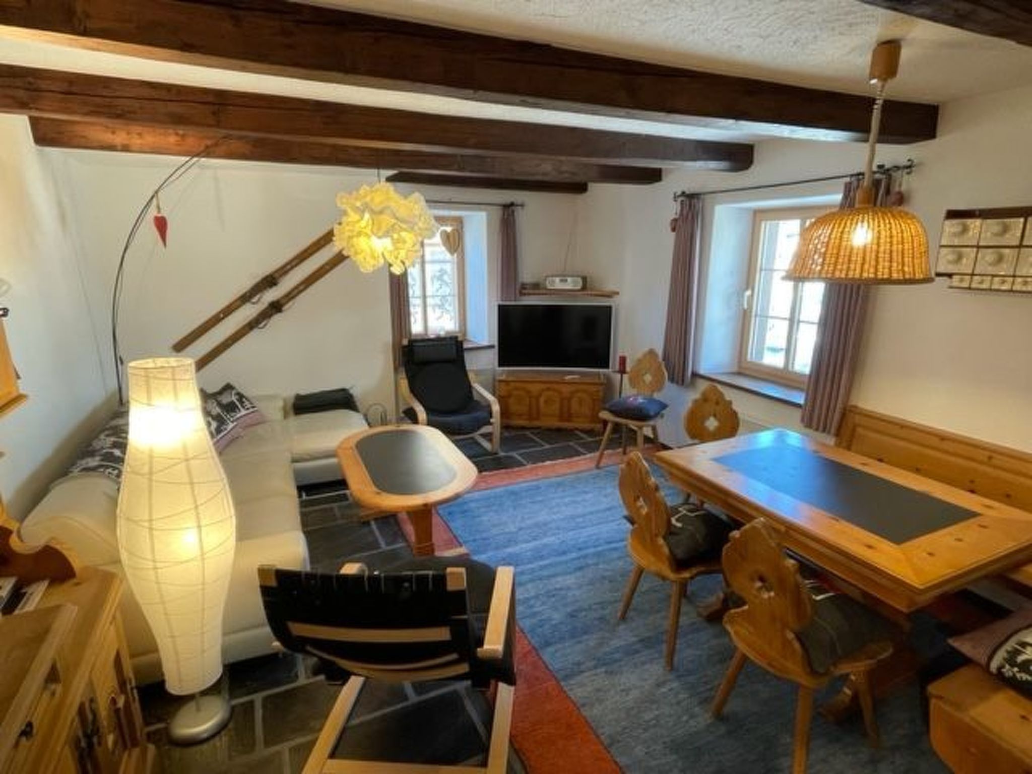 Appartement Mugliner 117A, (Ftan) – Cuisine et coin repas, photo 9 sur 20