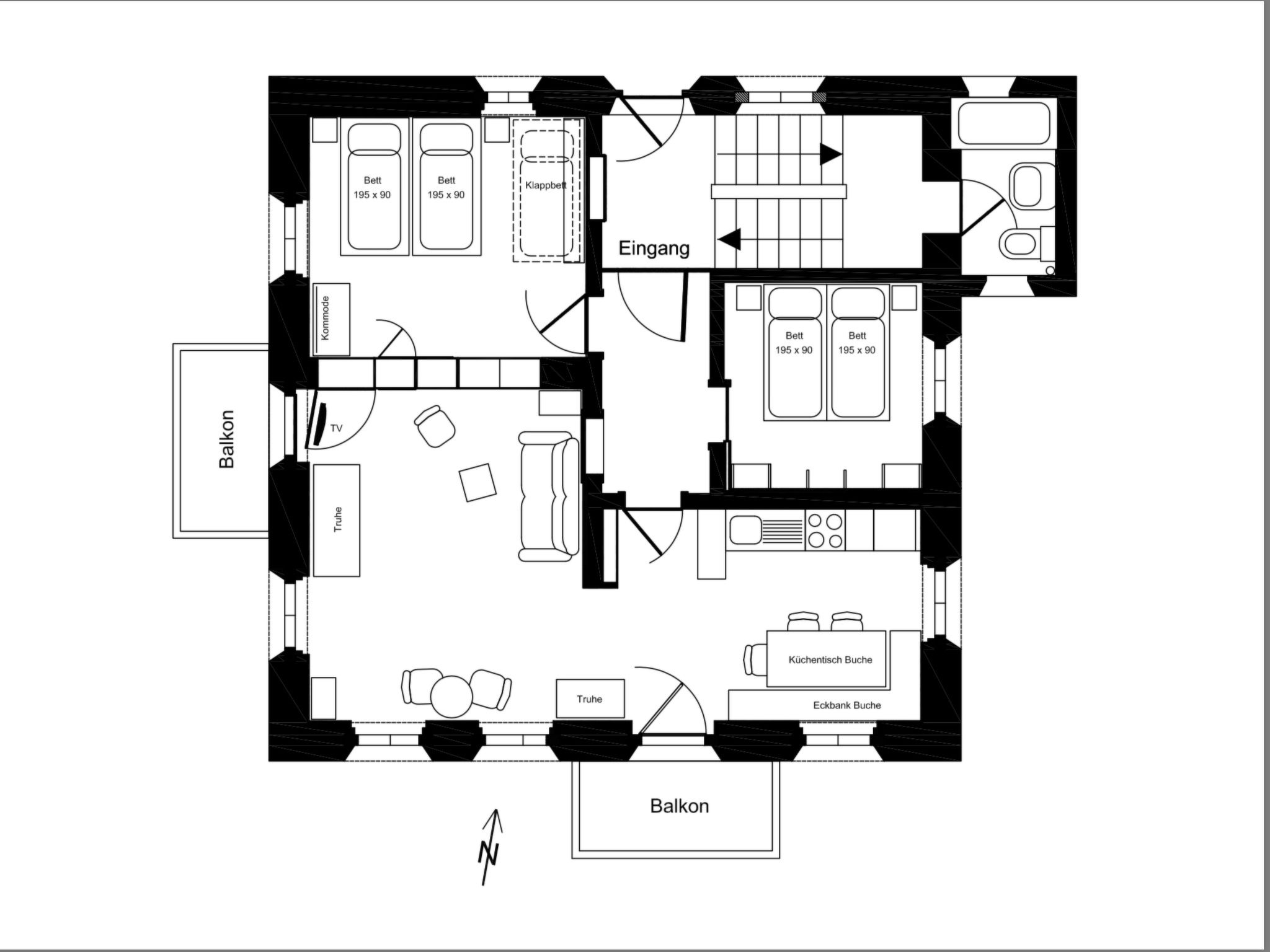 Chasa Soldanella, (Tarasp) - Inside