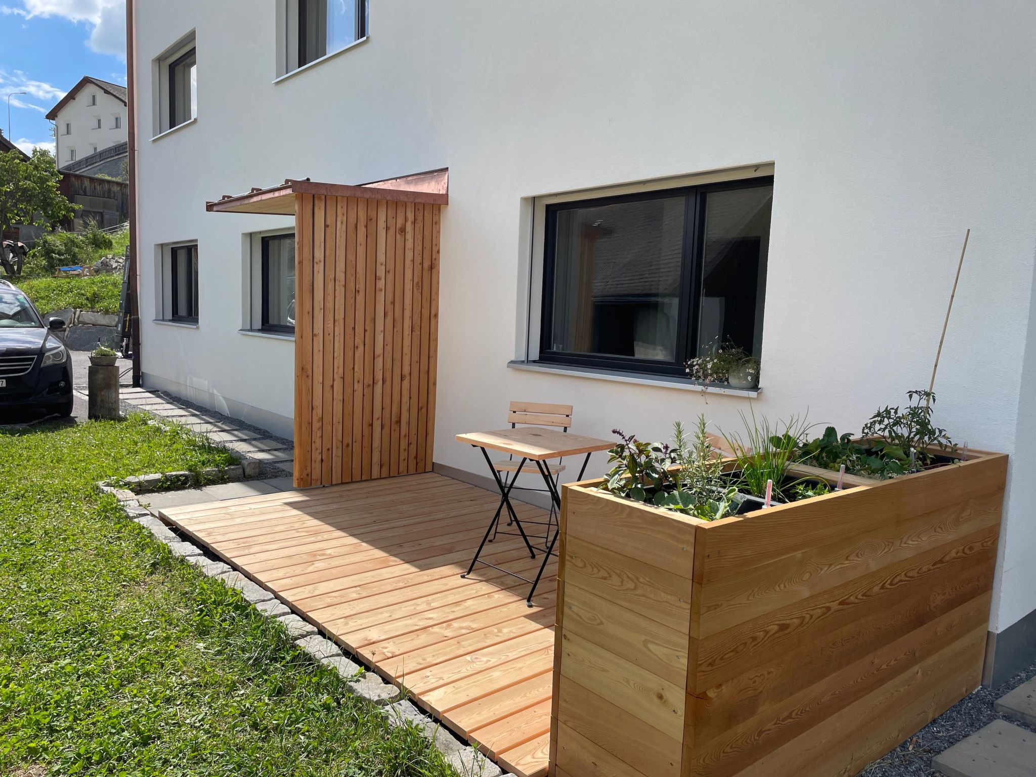 Appartement Chasa Curturella, (Sent) – Terrasse, photo 10 sur 19