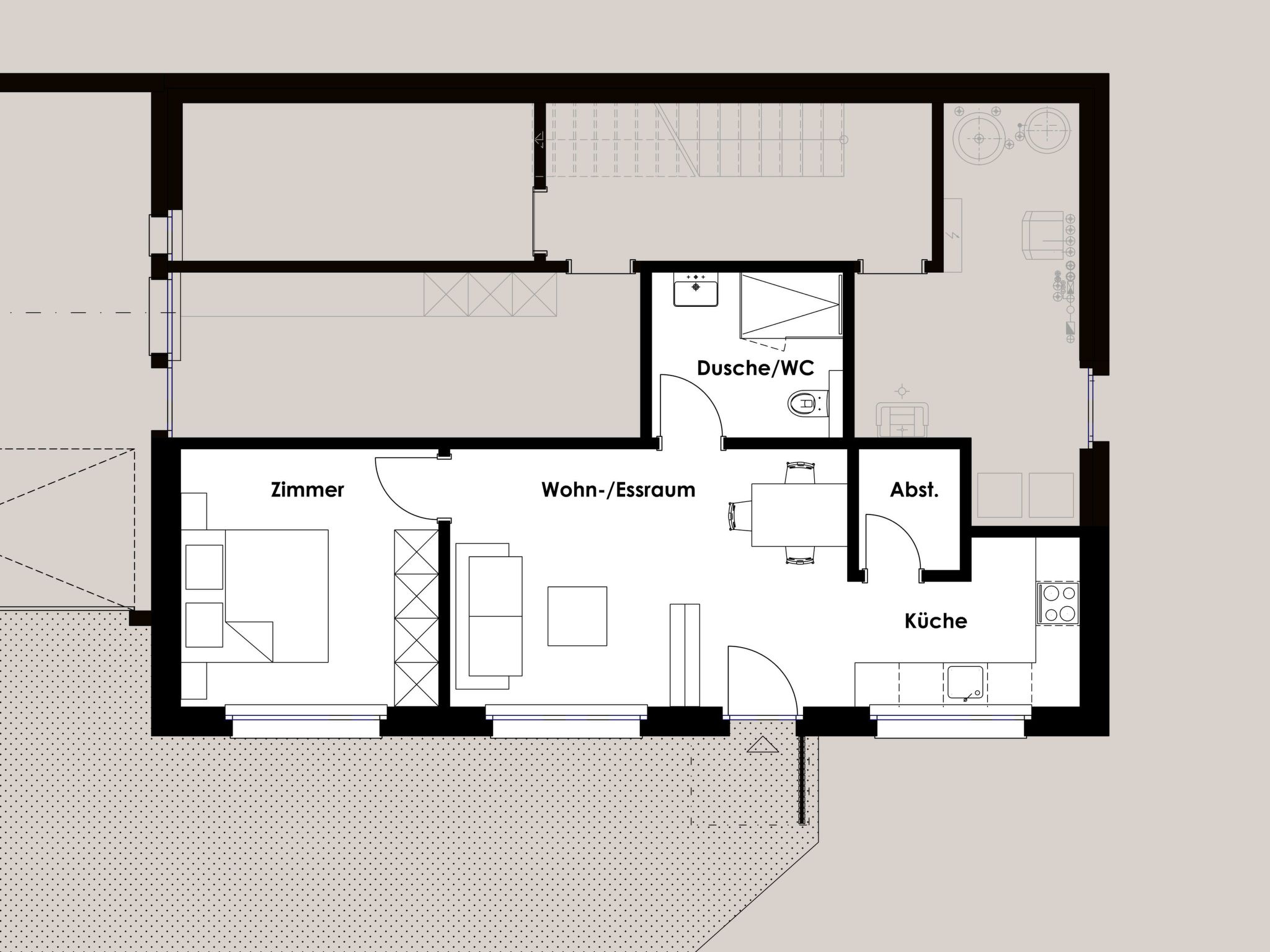 Appartement Chasa Curturella, (Sent) – Plan, photo 19 sur 19