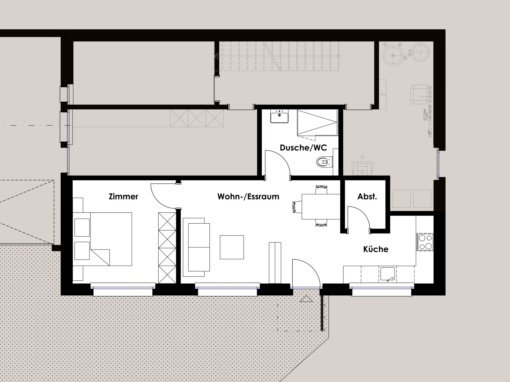 Chasa Curturella, (Sent). - Binnen