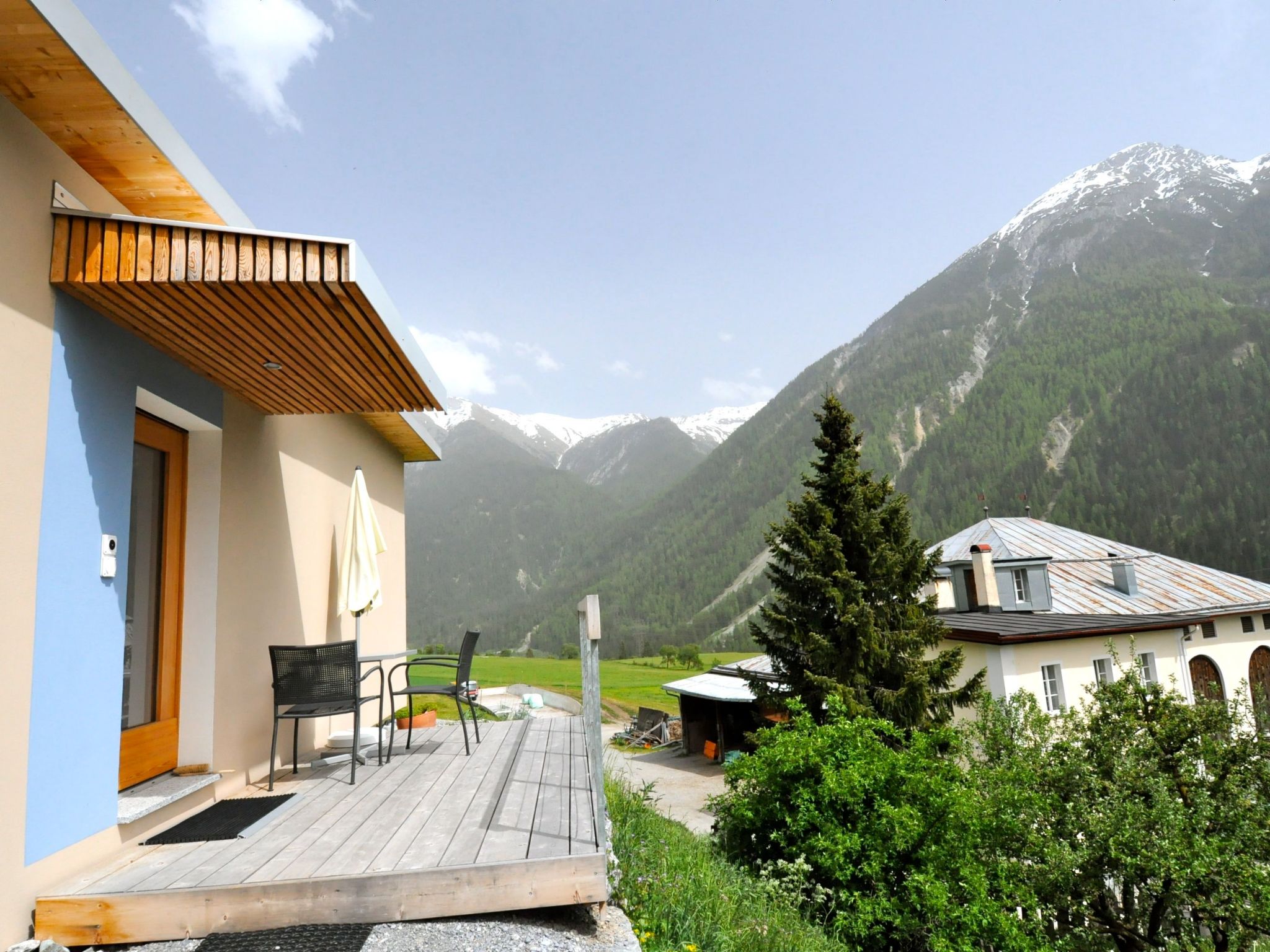 Appartement Chasa Paoletta, (Ramosch) – Terrasse, photo 14 sur 14