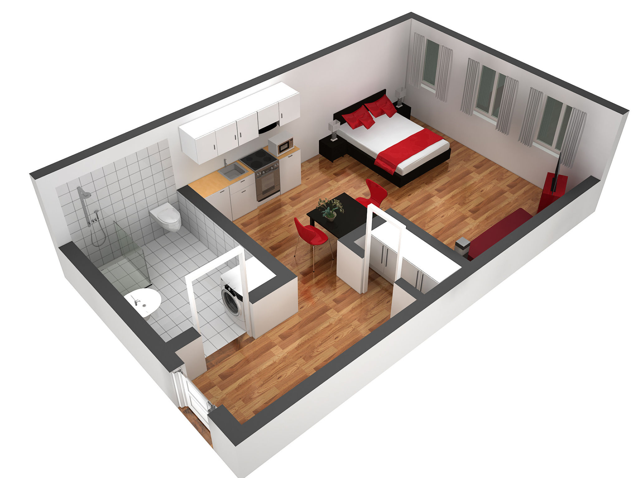 Appartement ZH Doerfli 4 - HITrental Apartment – Plan, photo 20 sur 20