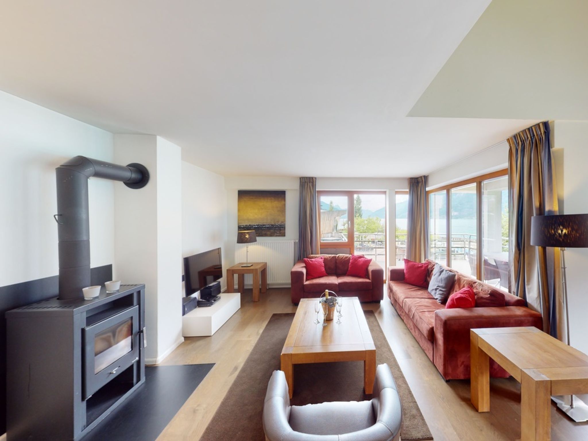 Walensee House & Apartments, (Unterterzen). Deluxe Penthouse Apartment Nr. 38 - Image-tags.info
