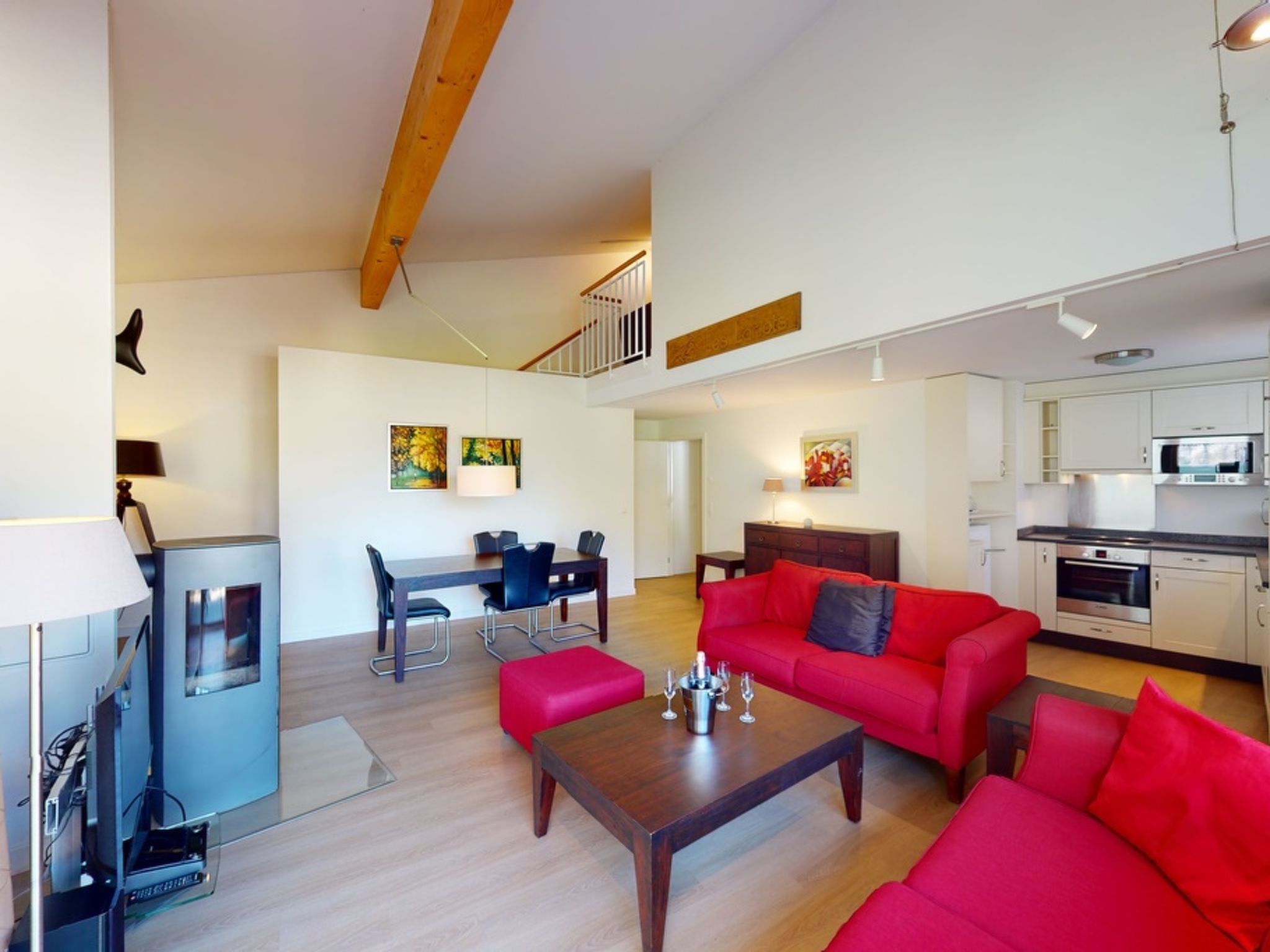 Walensee House & Apartments, (Unterterzen). Deluxe Penthouse Apartment Nr. 92 - Image-tags.info