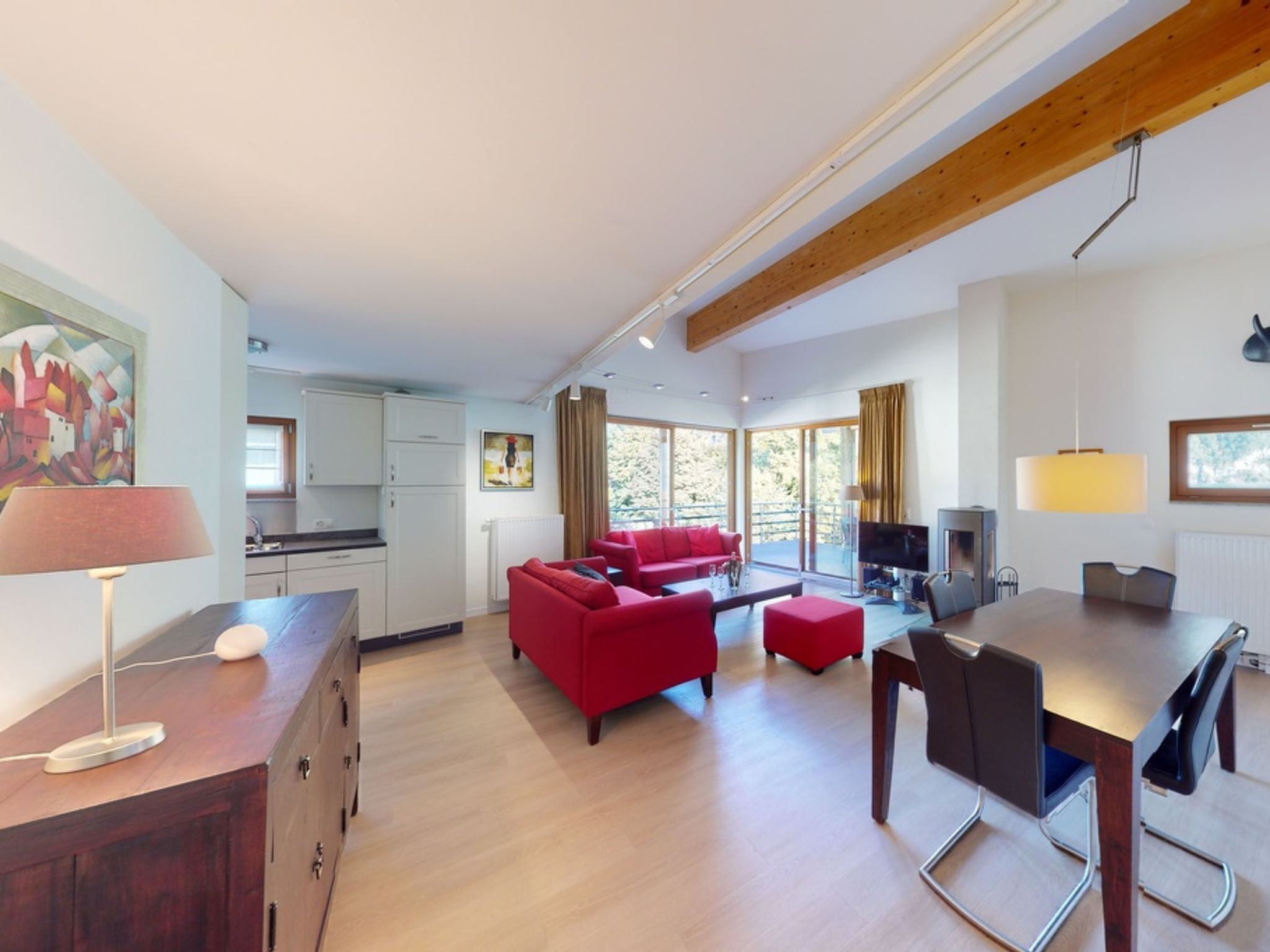 Walensee House & Apartments, (Unterterzen). Deluxe Penthouse Apartment Nr. 92 - Image-tags.info