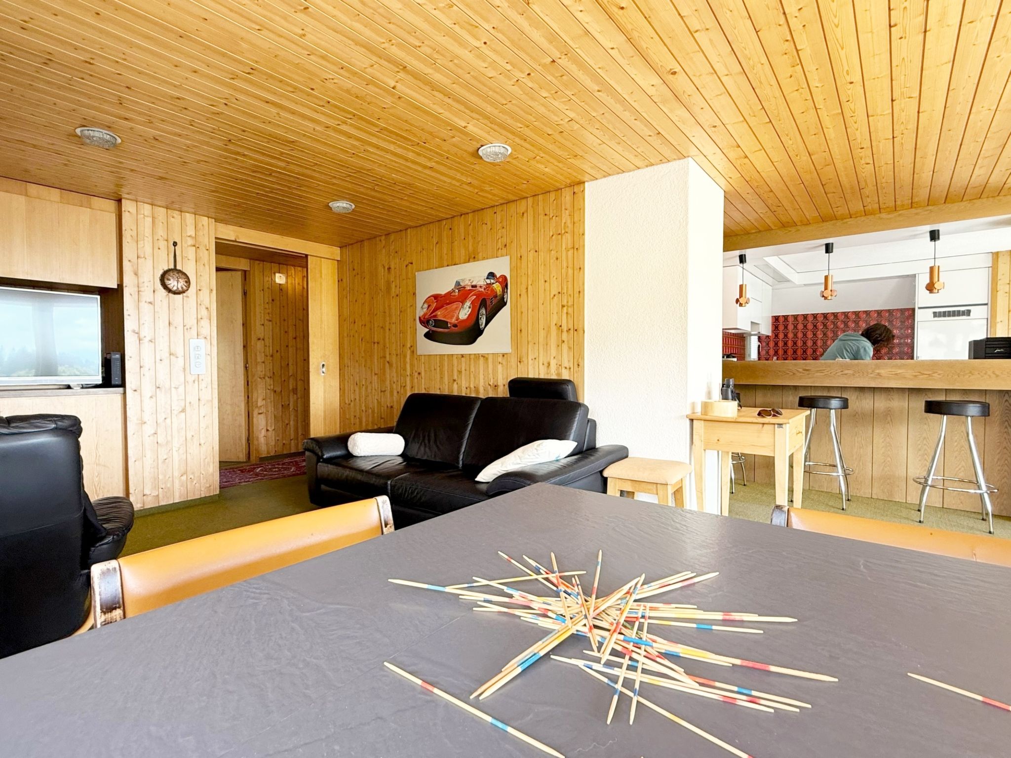 Haus DOMO, (Flumserberg Tannenboden). EG - 3.5-Zimmerwohnung Dusche/Terrasse - Binnen