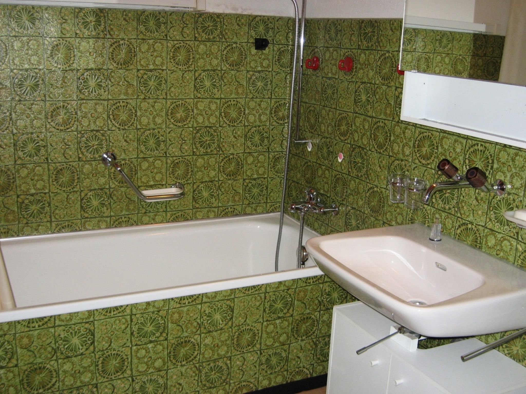 Chalet Hasehüsli, (Flumserberg Tannenboden). 2.5 Zimmerwohnung Partere, Wohnzim