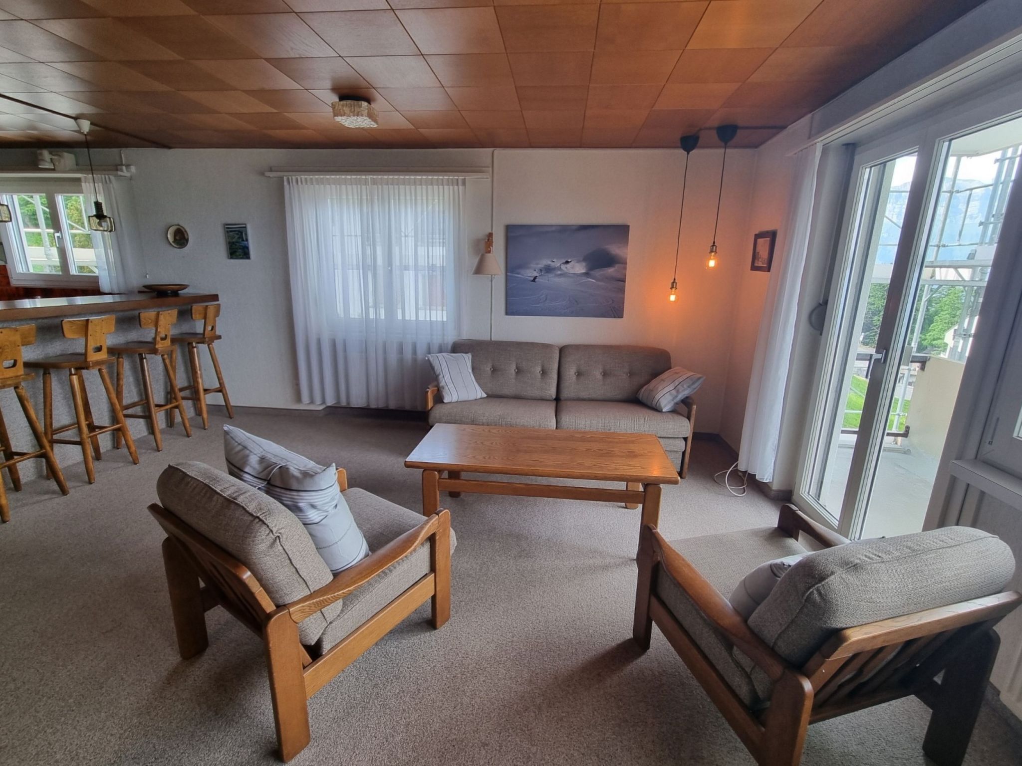 Haus Panorama Reeling (CharmingStay). 3.5-Zimmerwohnung Bad/Dusche/2 Balkone