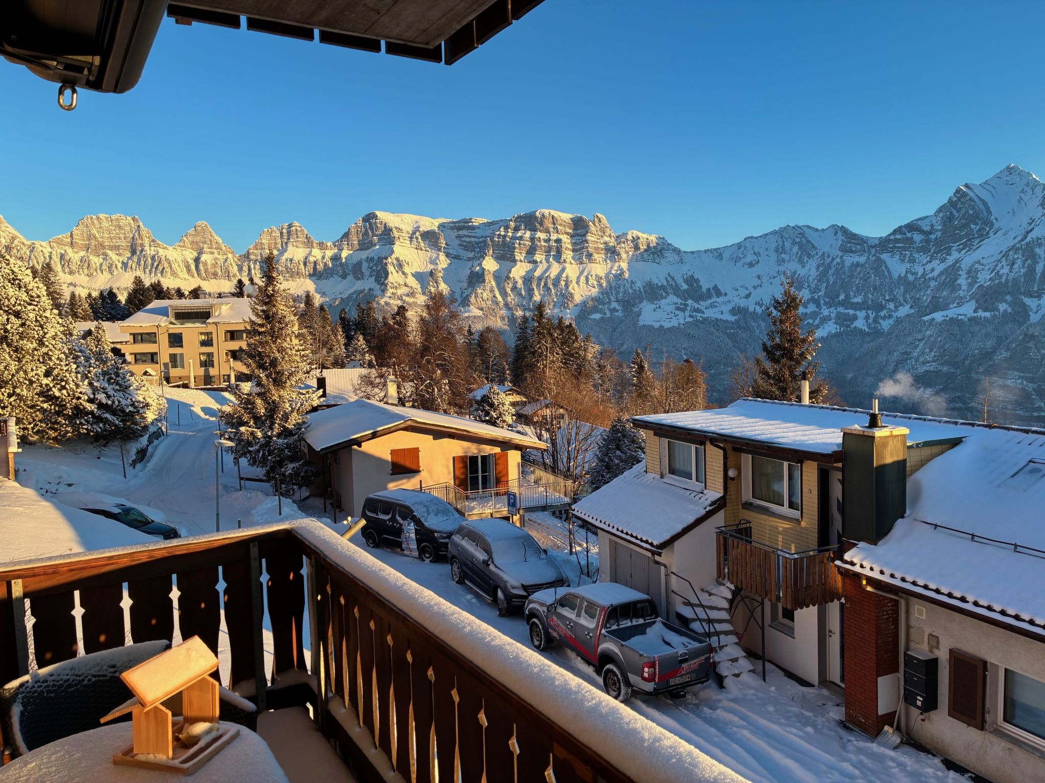 Haus Steinbock (CharmingStay), (Flumserberg Tannenheim), — Terrace (3 of 31)