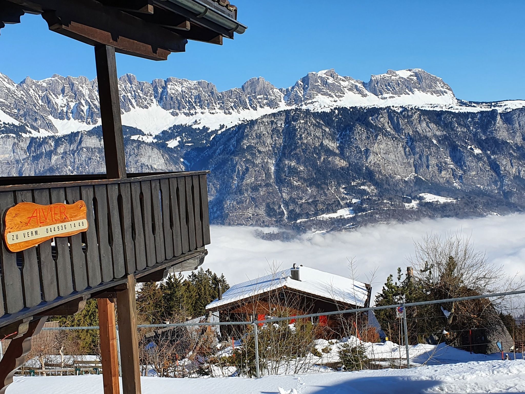 Chalet Alvier, (Flumserberg Tannenheim). 3.5 Zimmerwohnung Bad/Dusche/Balkon