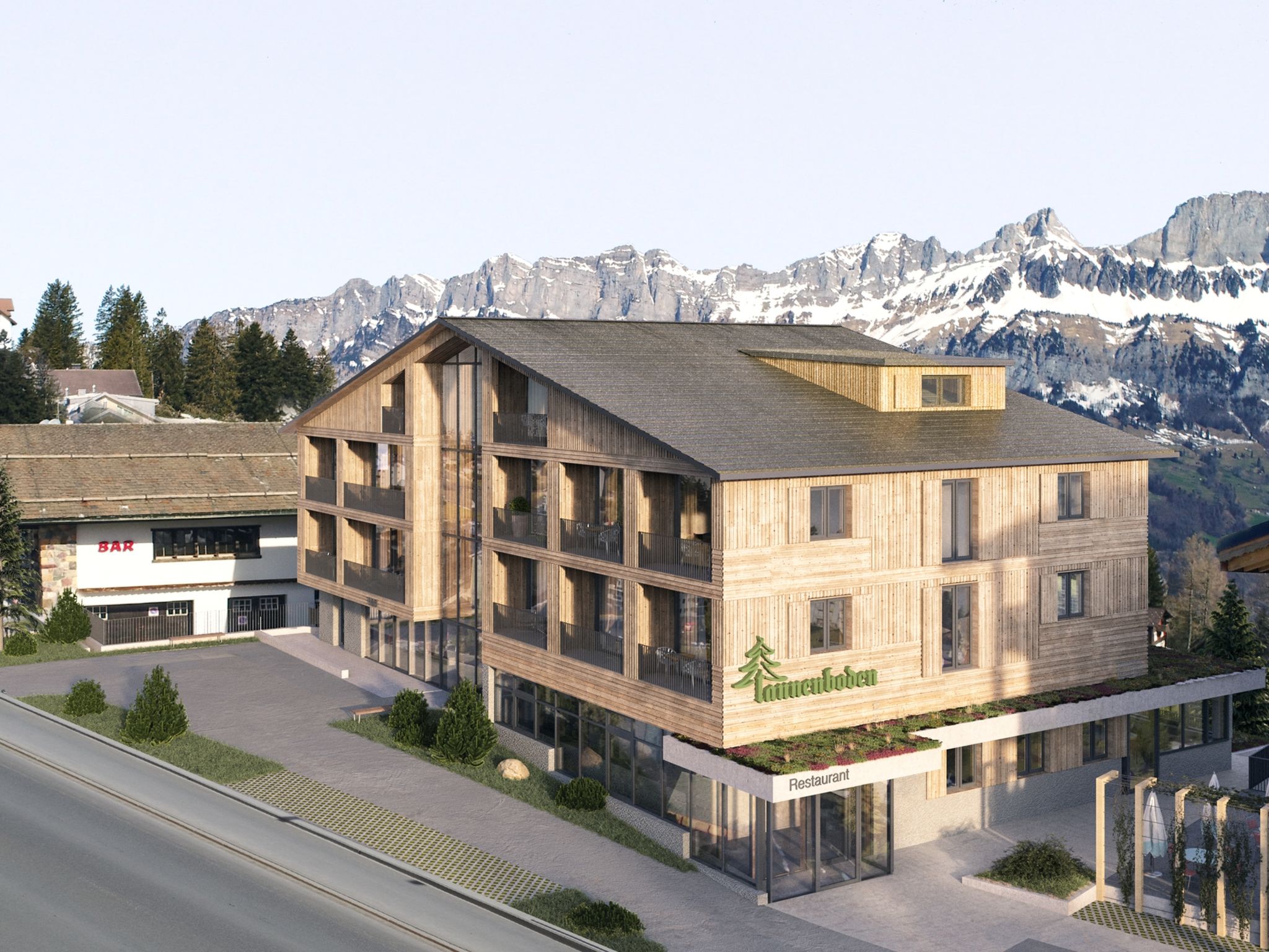 Ferienwohnungen Tannenboden, (Flumserberg Tannenboden). Ferienwohnung Tannenbod - Buiten