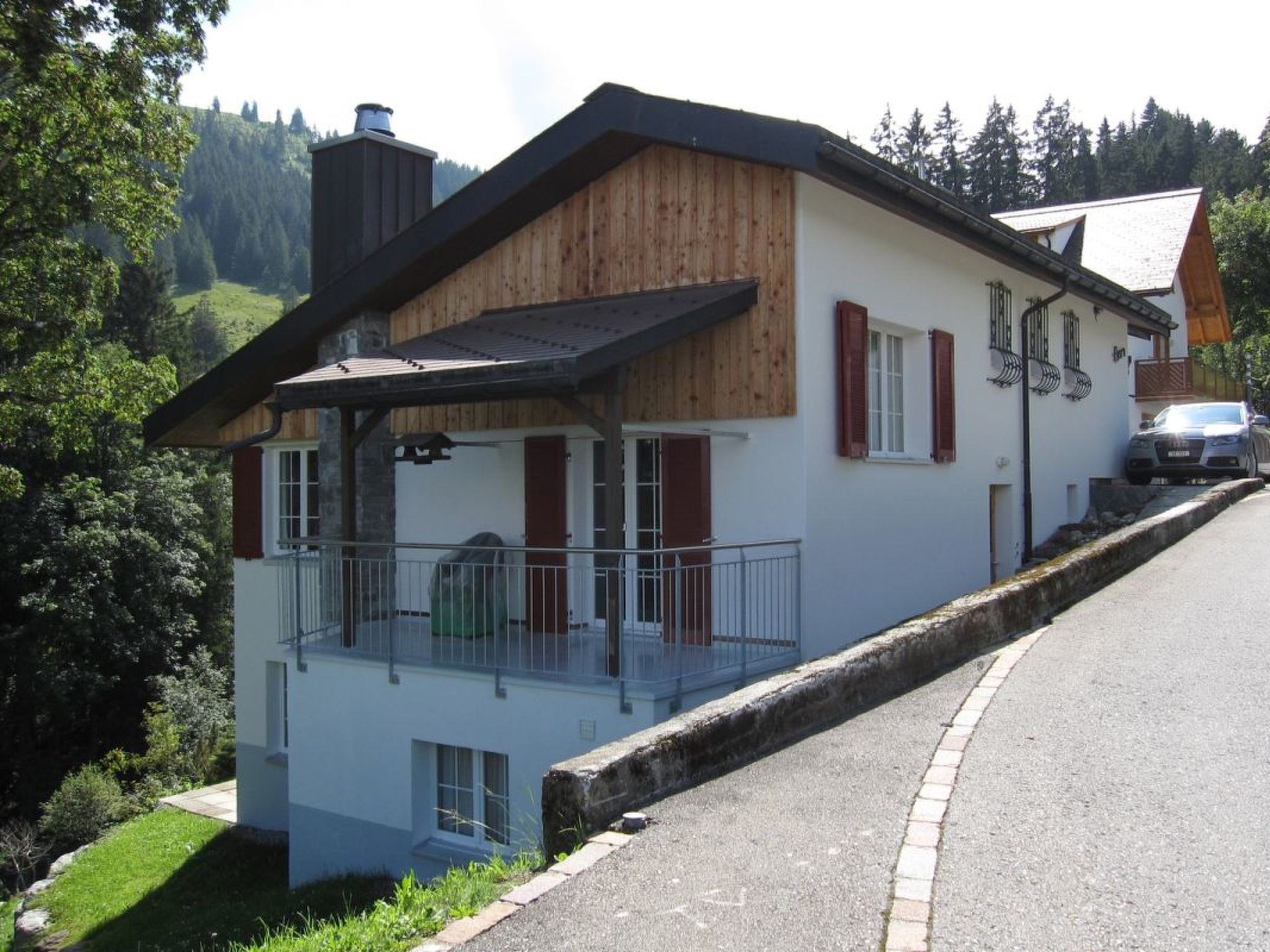 Haus Ahorn, (Flumserberg Tannenboden). 4.5 Zimmerwohnung Bad/Dusche/Balkon - Buiten