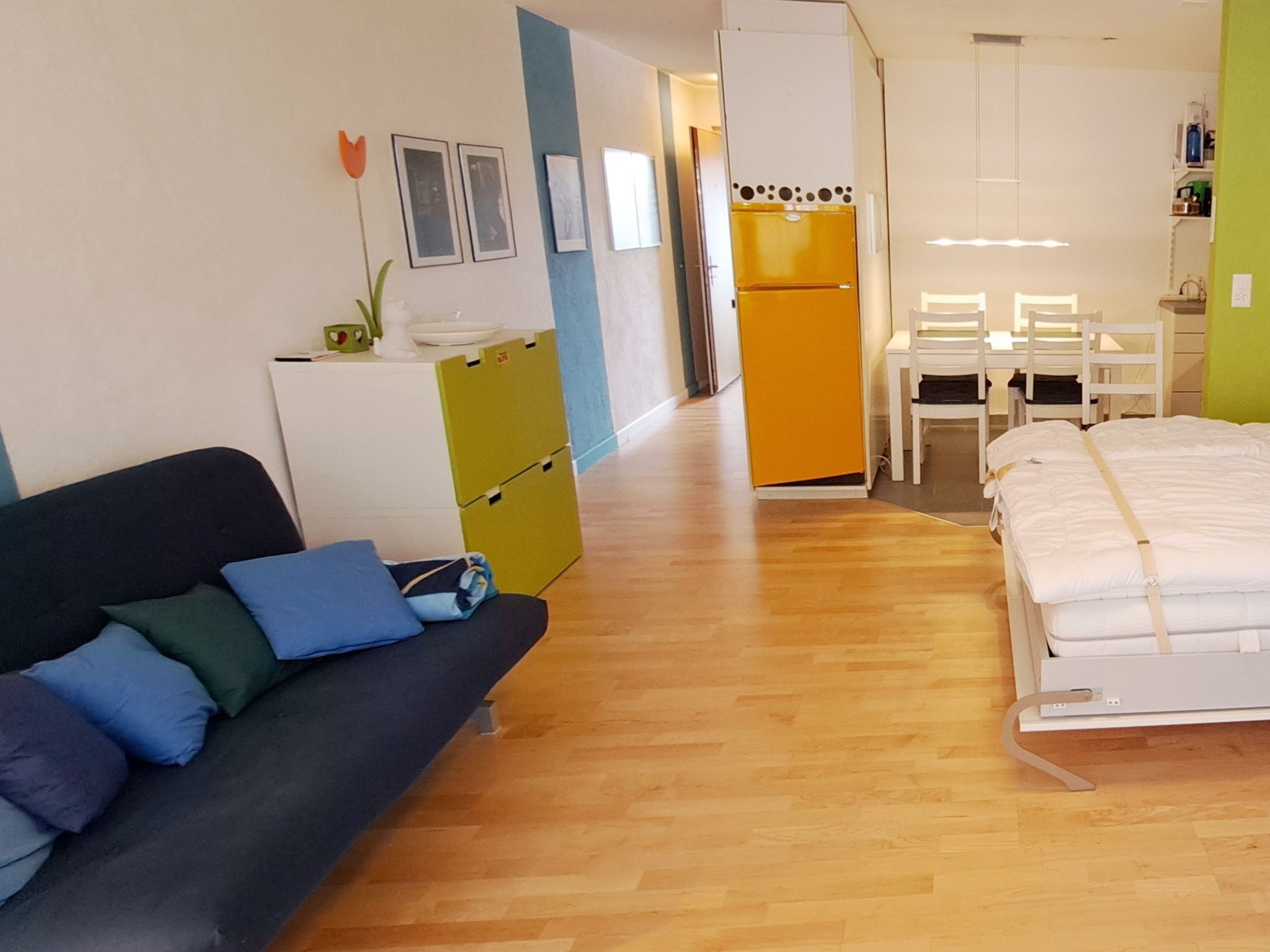 Waldhaus B1/31 & 32 (CharmingStay). 1.5-Zimmer Wohnung/Studio B1/32 - Drinnen
