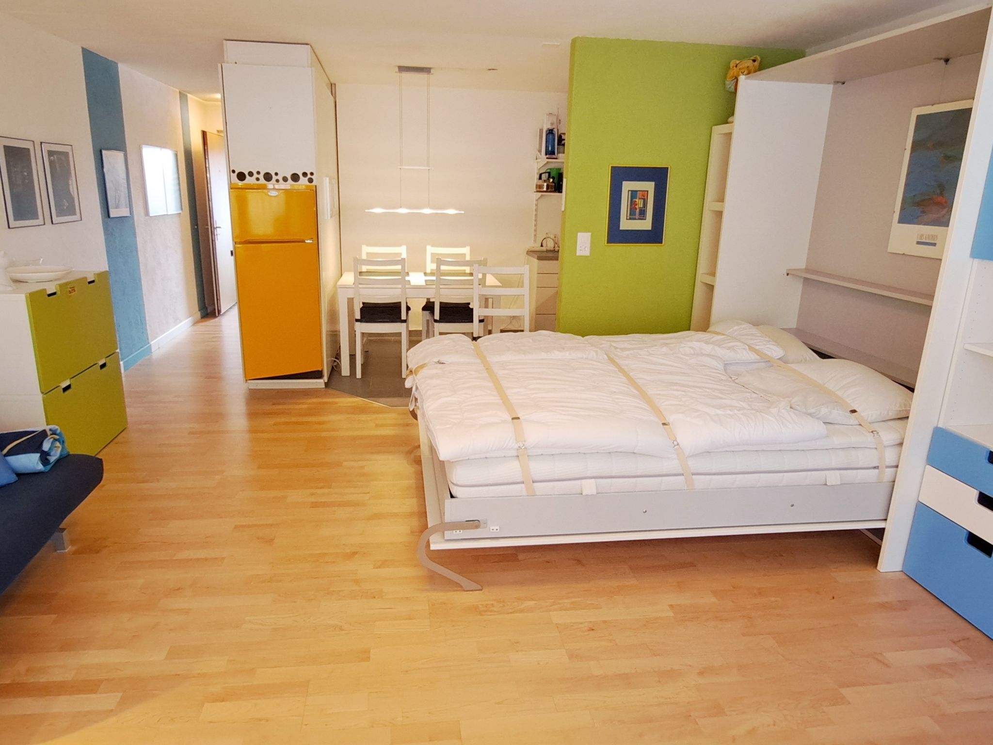 Waldhaus B1/31 & 32 (CharmingStay). 1.5-Zimmer Wohnung/Studio B1/32 - Drinnen