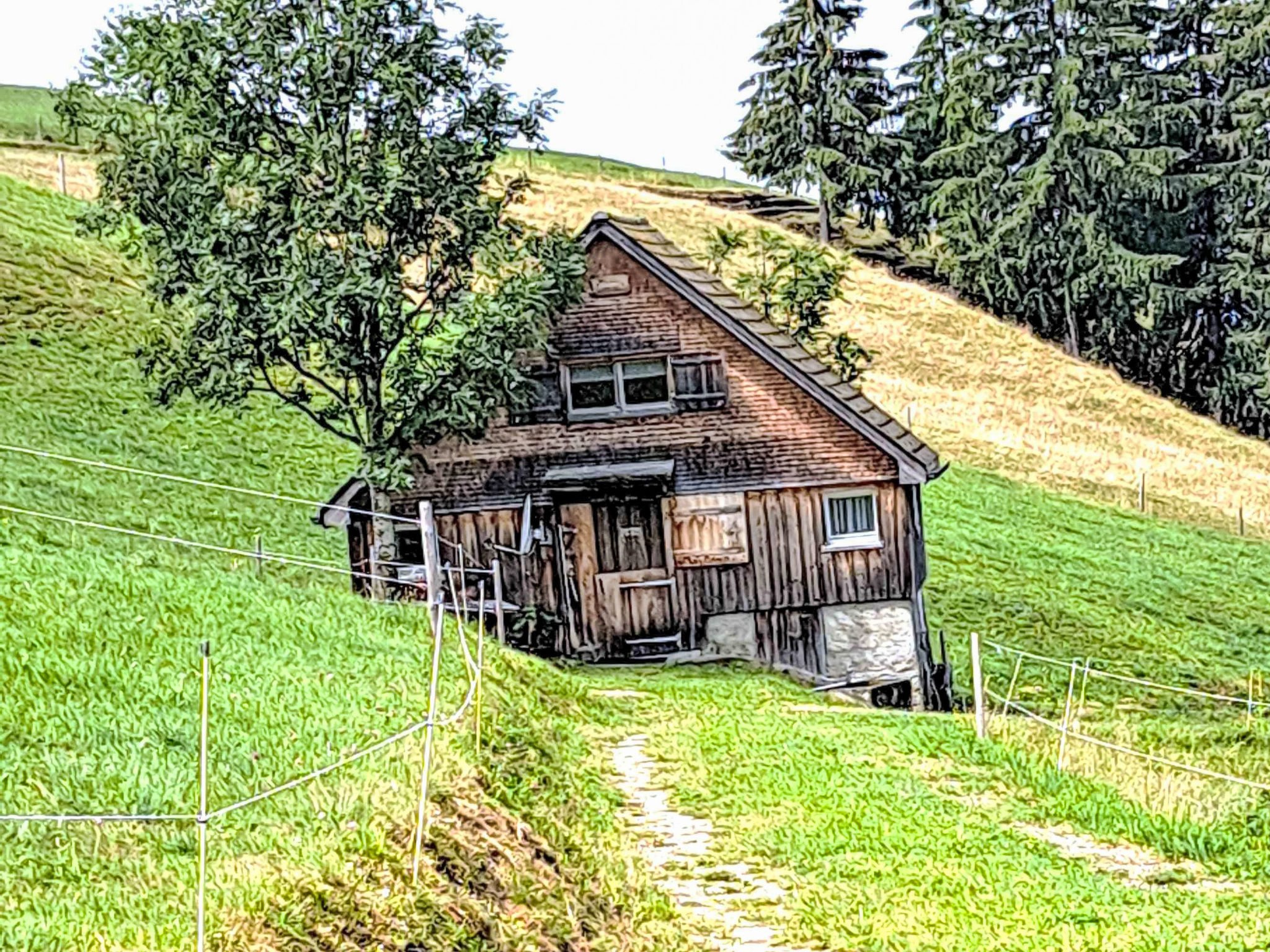 "Hüttli" neben dem Bauernhof Fendrig