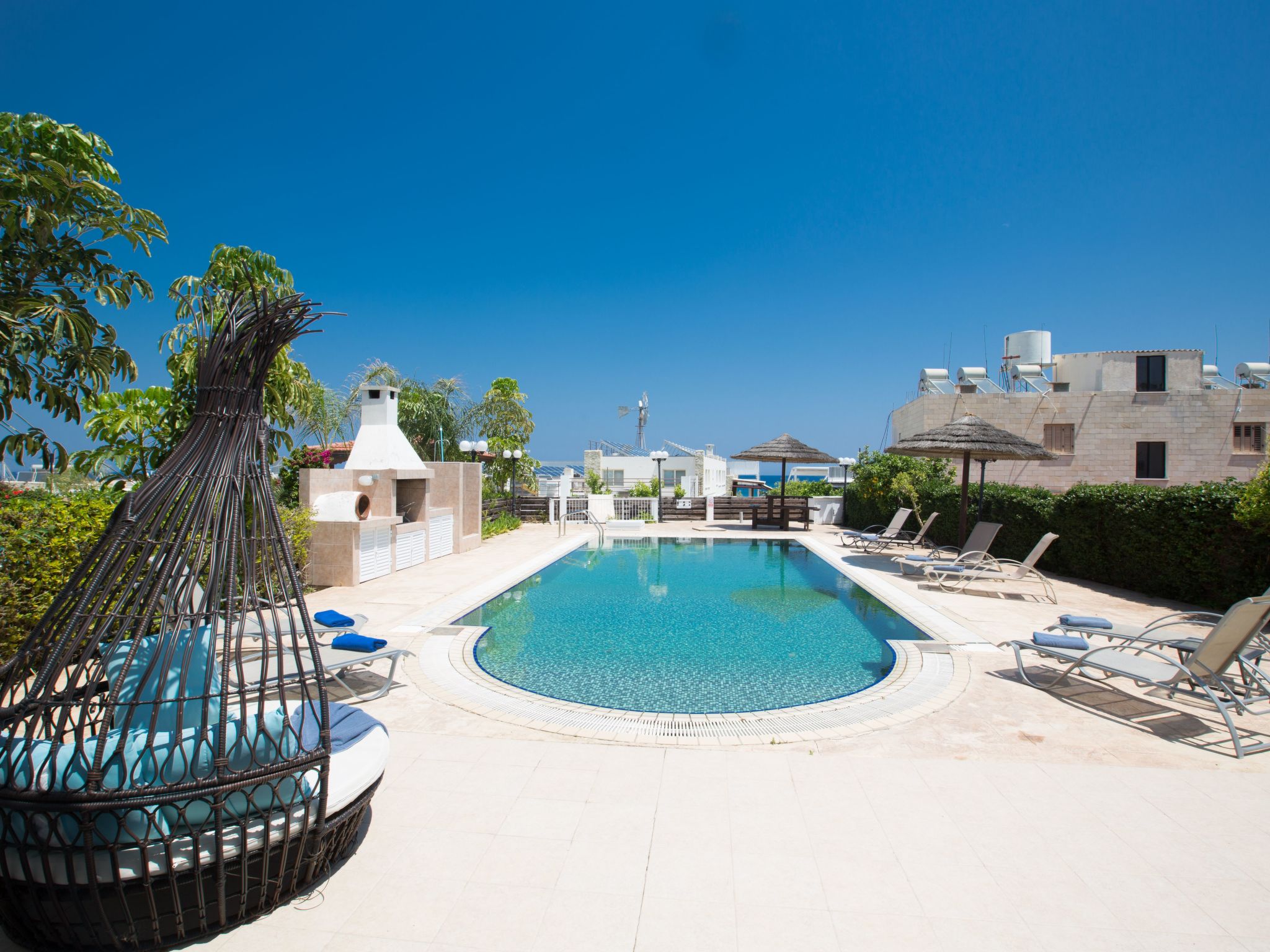 Protaras Villa mit Pool am Strand der Fig Tree Bay-Image-tags.info