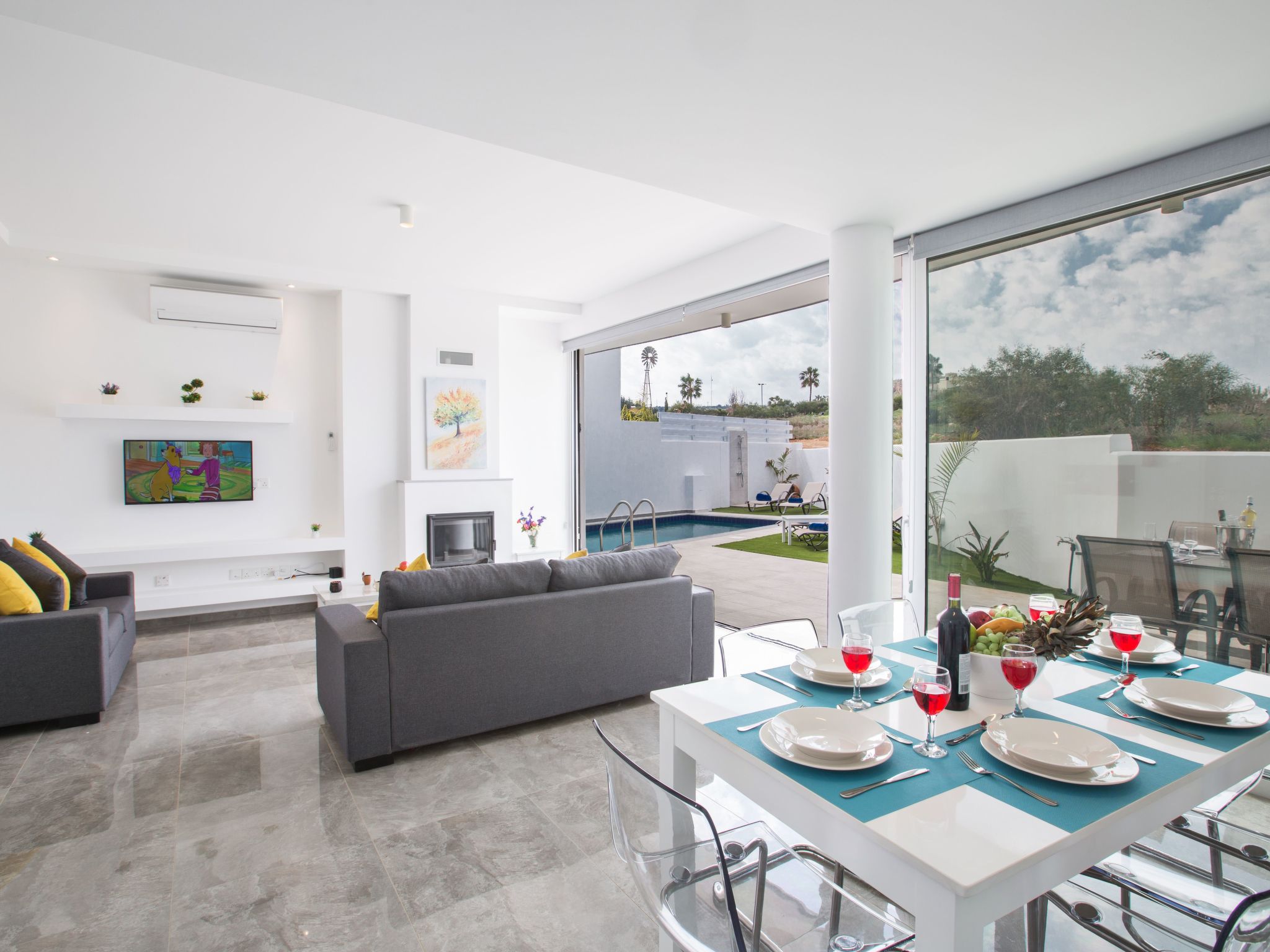 Protaras Villa mit privatem Pool und Dachgarten-Image-tags.info