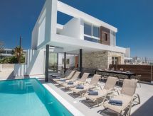 12-persoons vakantiehuis met verwarmd privézwembad in centrum Ayia Napa - thumbnail 3