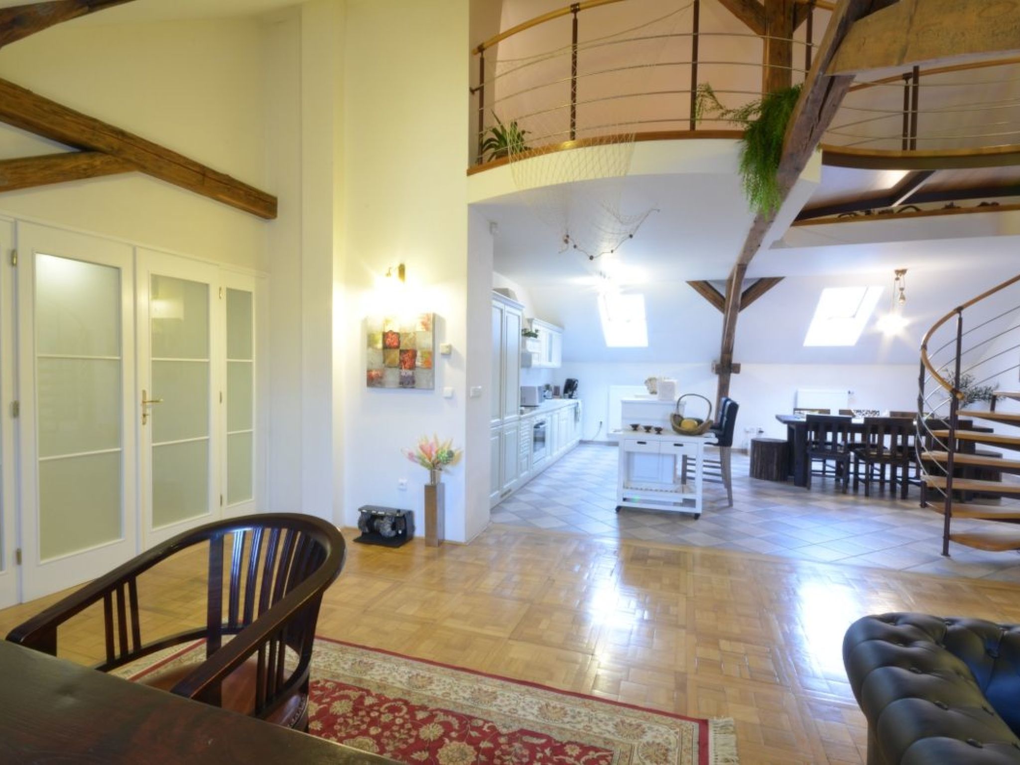 Apartment mit Waschmaschine und Geschirrspüler