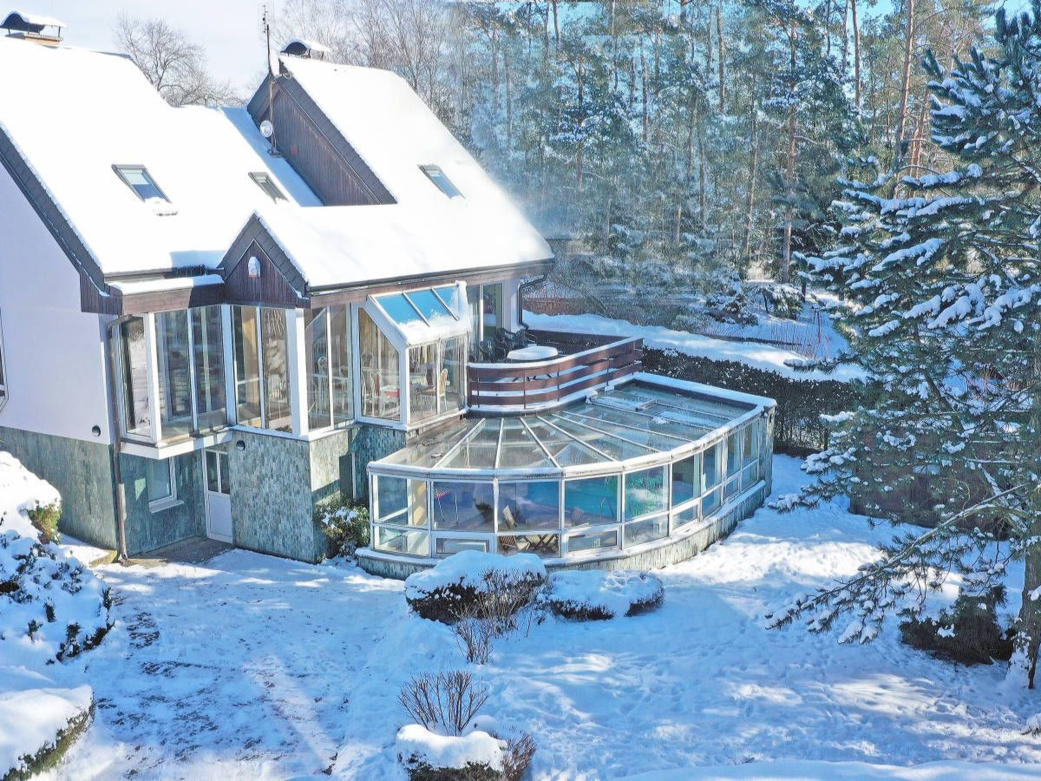 Wellness Ferienhaus Branzez mit Innenpool, Sauna..-Binnen